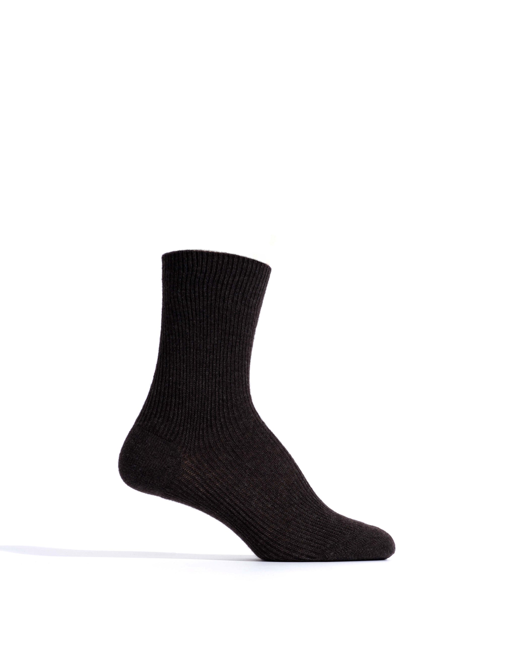 Lanai cashmere socks 70% wool 30% cashmere Espresso brown - Anonymous Copenhagen Socks