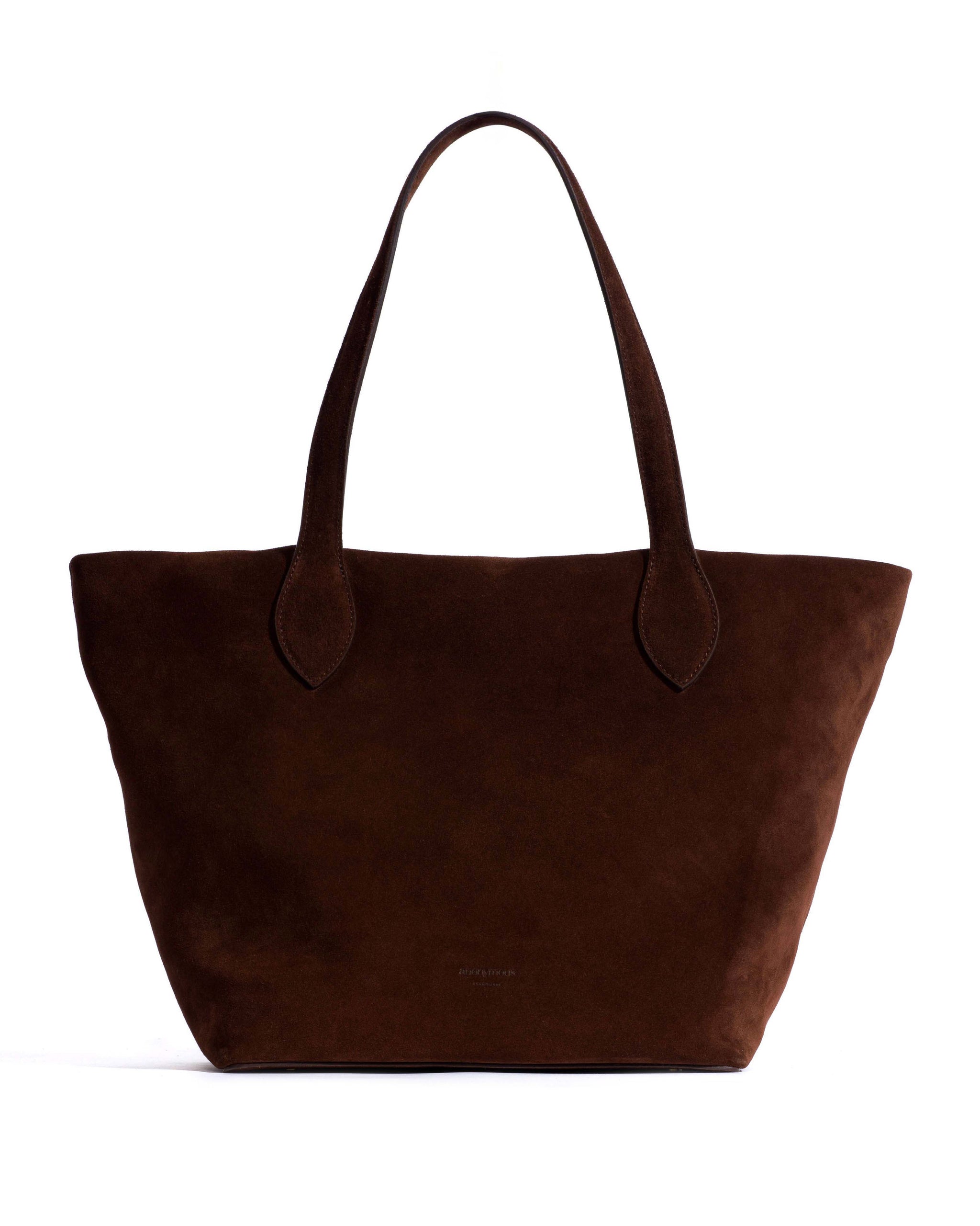 Arya carryall bag Calf suede Chocolate - Anonymous Copenhagen Bags