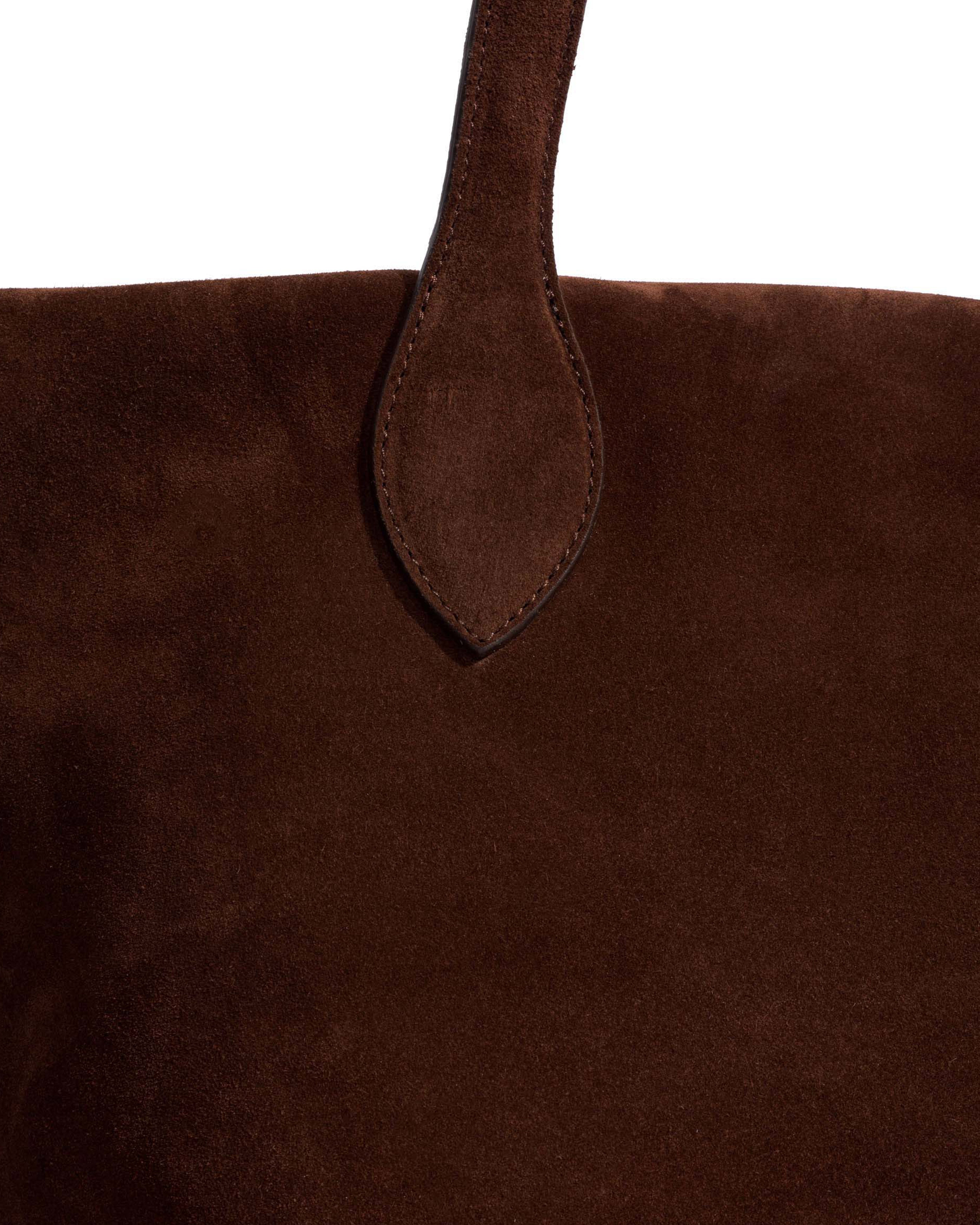 Arya carryall bag Calf suede Chocolate