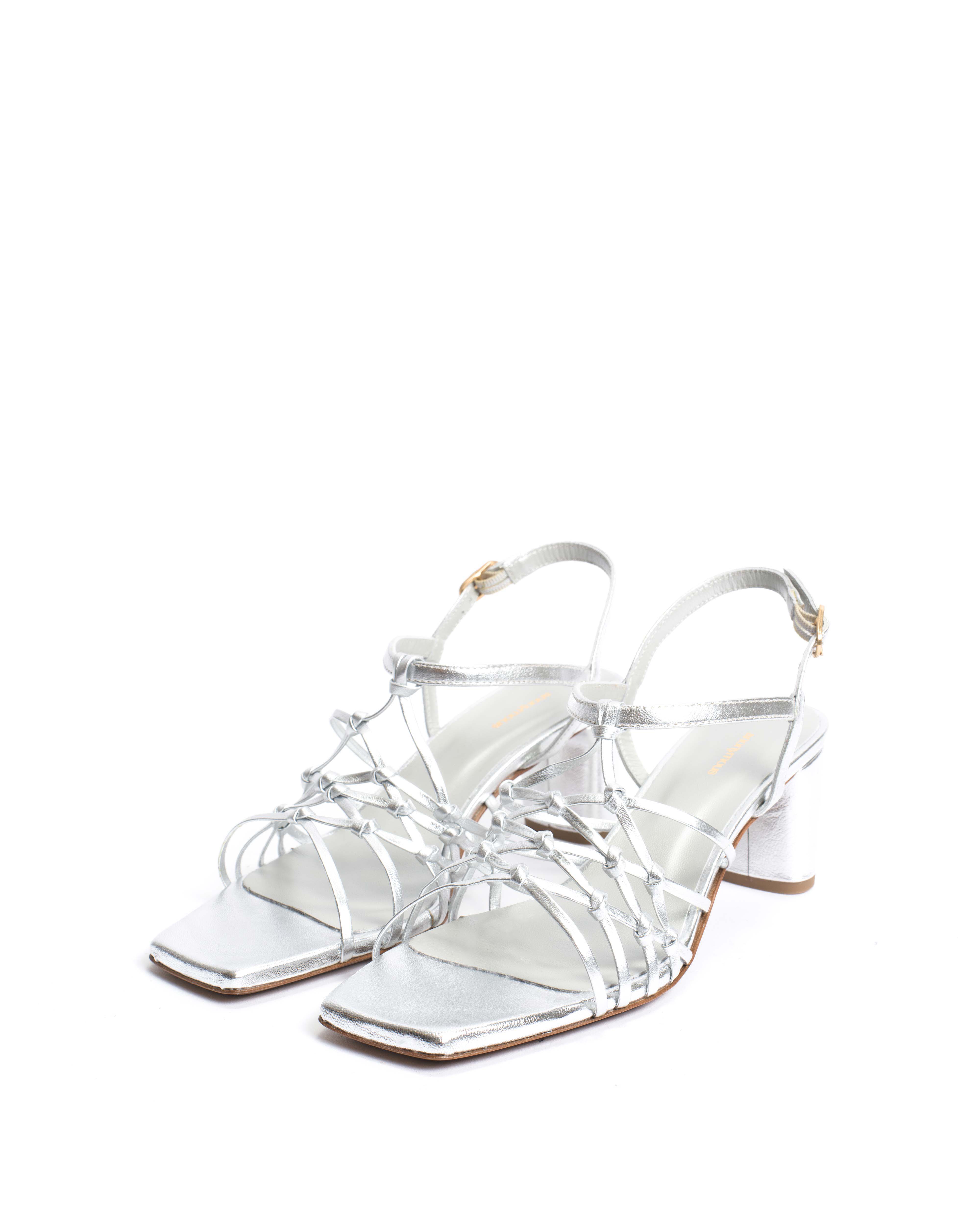 Coco 60 hand-braided Hand-braided leather Silver