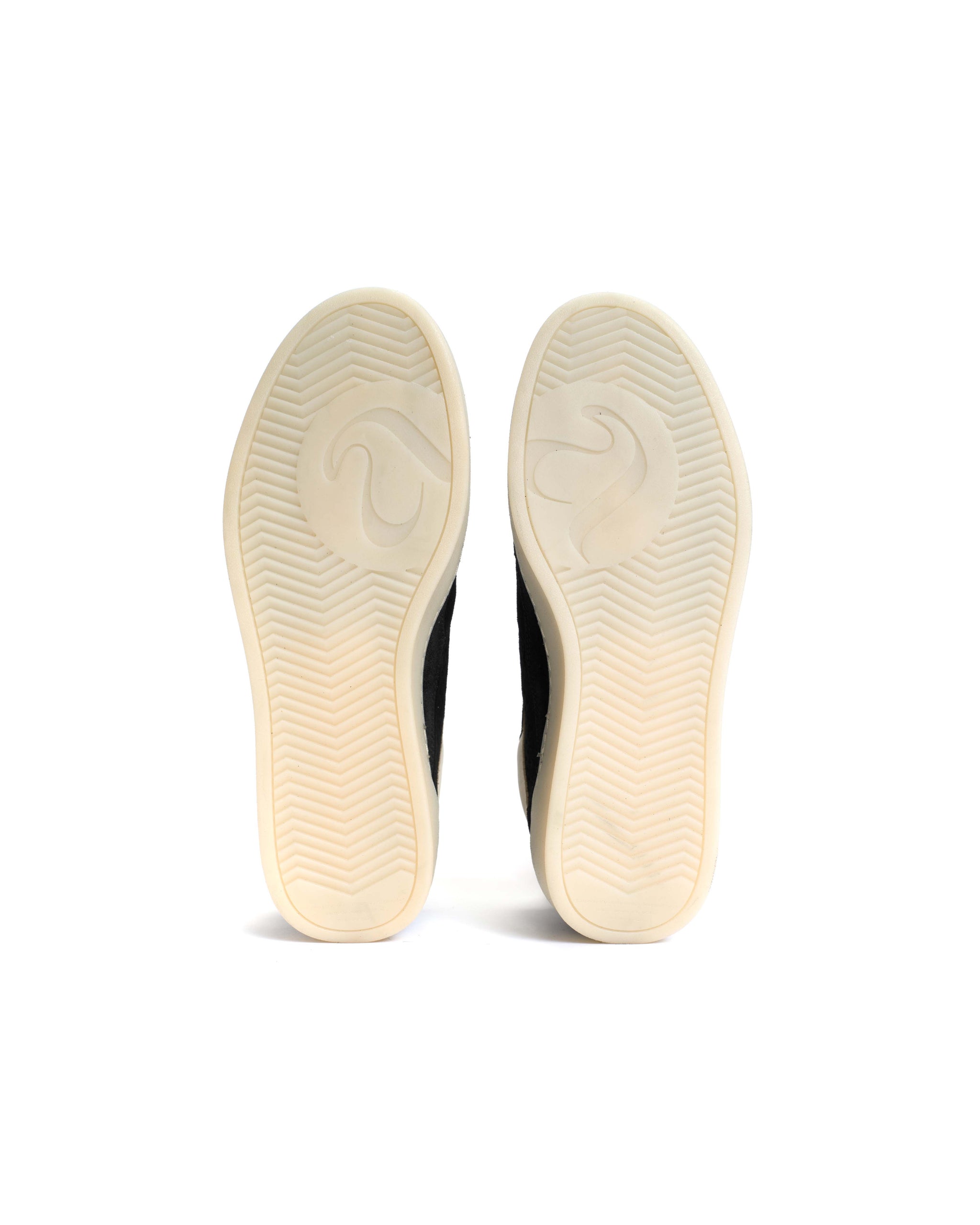 Dabbie Calf suede & sleek leather Black & white sand - Anonymous Copenhagen