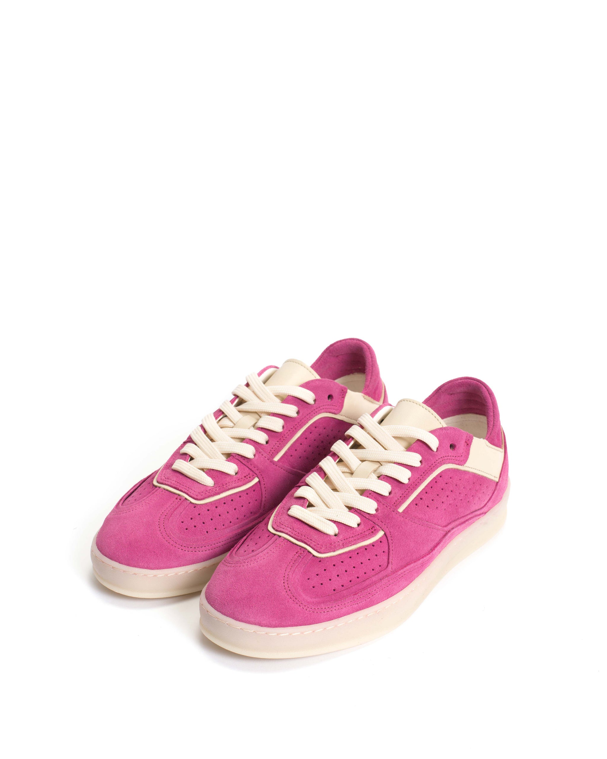 Dabbie Calf suede & sleek leather Raspberry sorbet & white sand - Anonymous Copenhagen