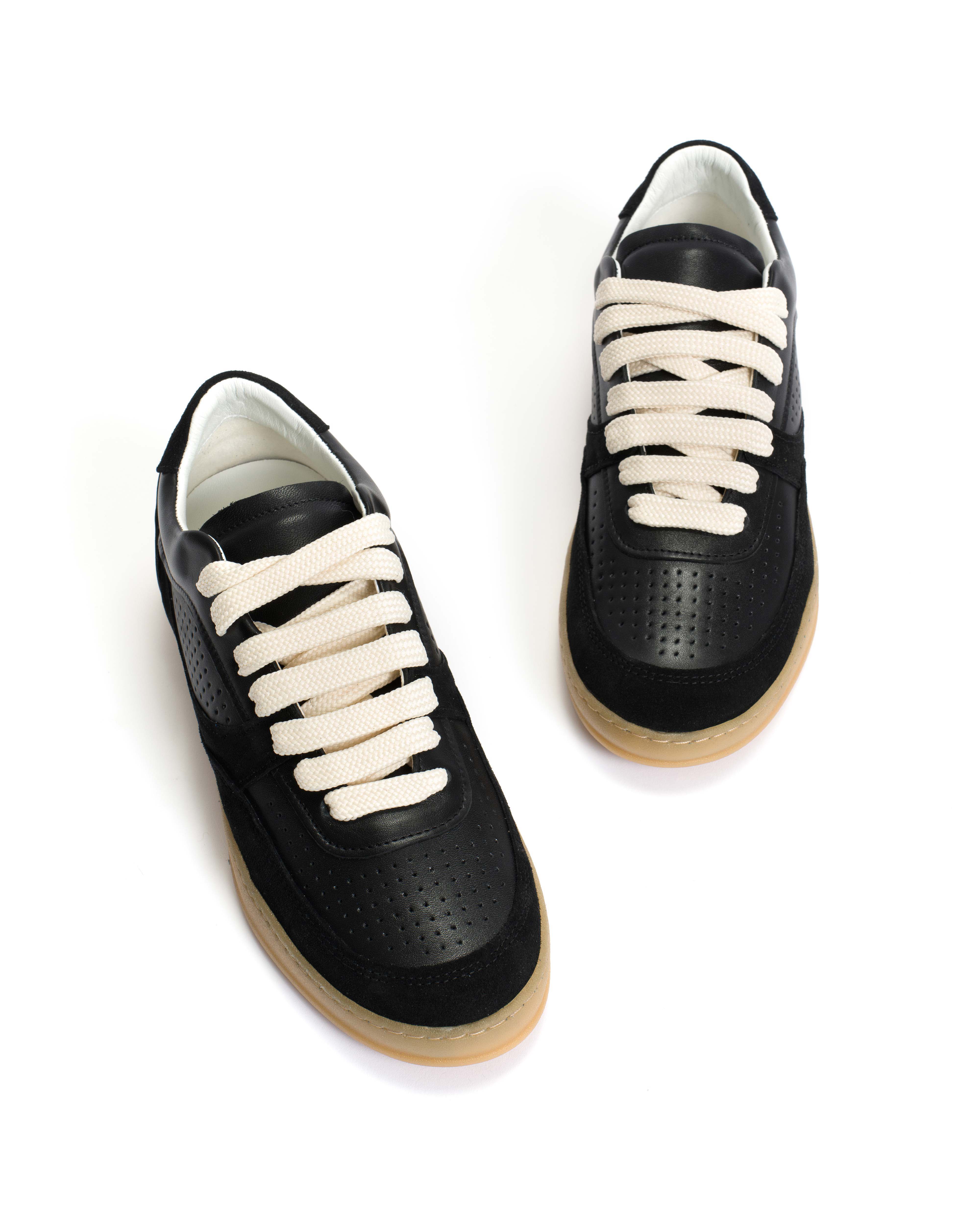 Elevate Calf suede & sleek leather leather Black