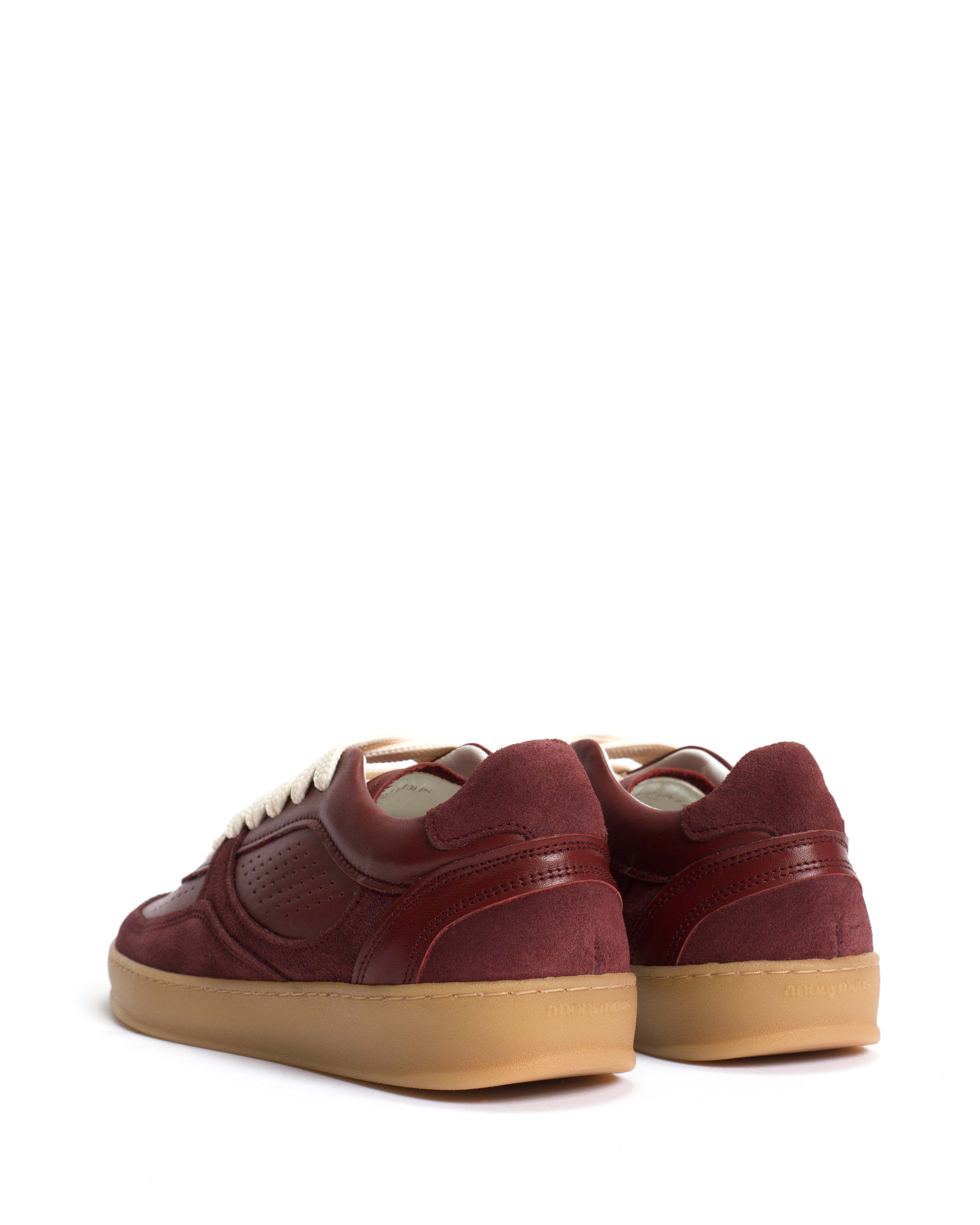 Elevate Calf suede & sleek leather Pomegranate