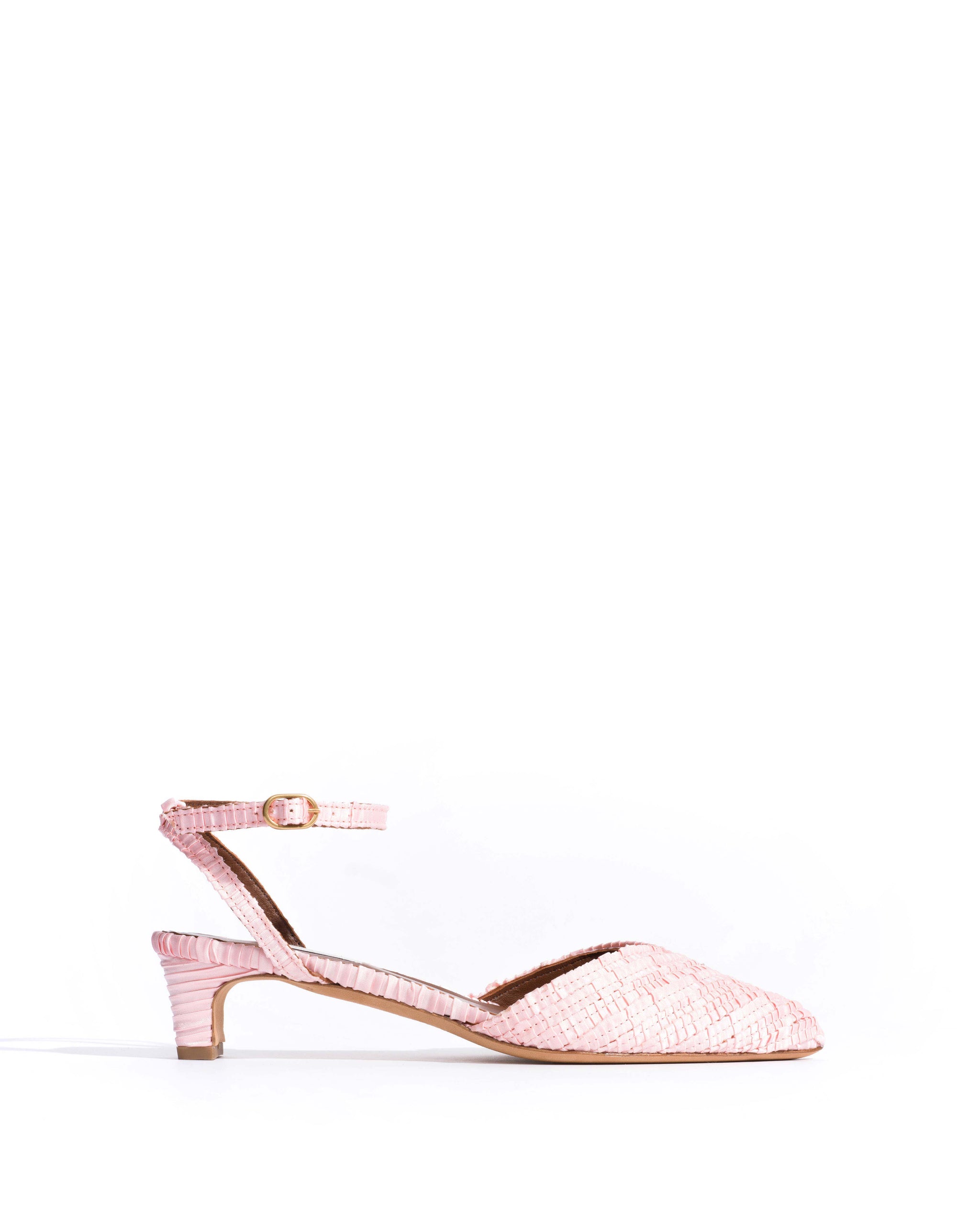 Givia 40 Pleated satin Dreamy pink - Anonymous Copenhagen Heels