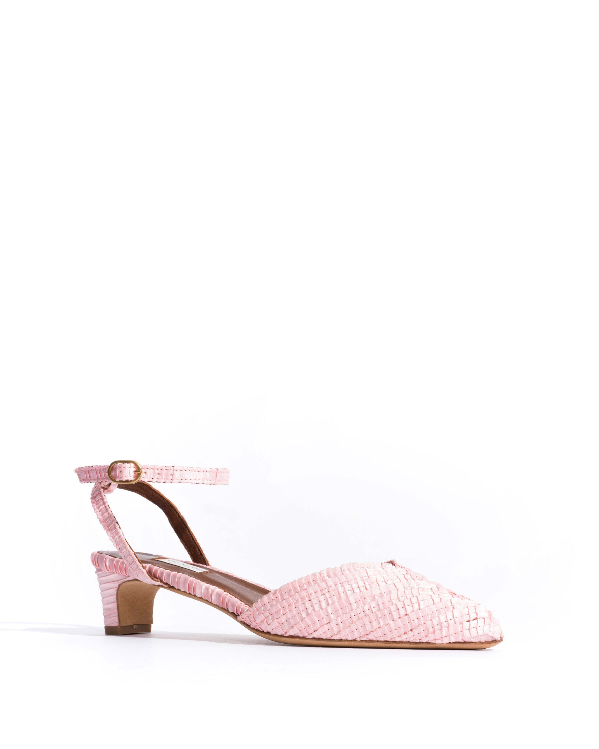 Givia 40 Pleated satin Dreamy pink - Anonymous Copenhagen Heels