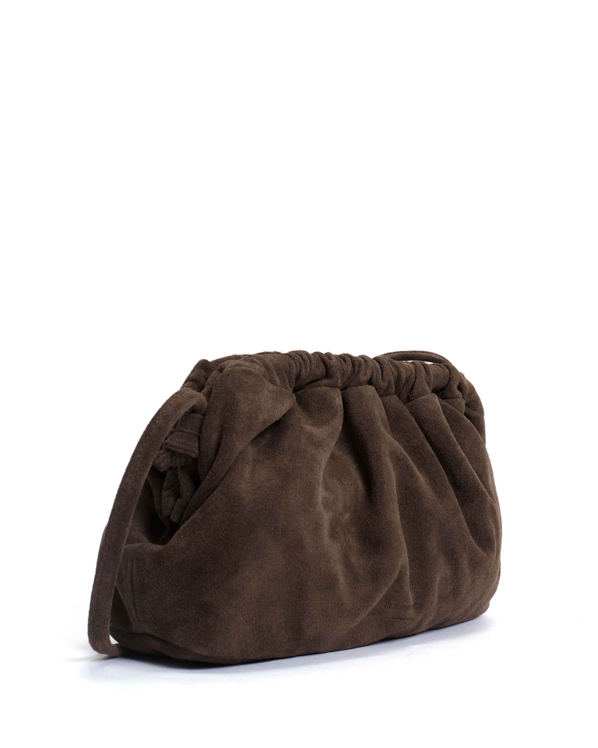 Hally grand cloud bag Calf suede Coffee brown - Anonymous Copenhagen