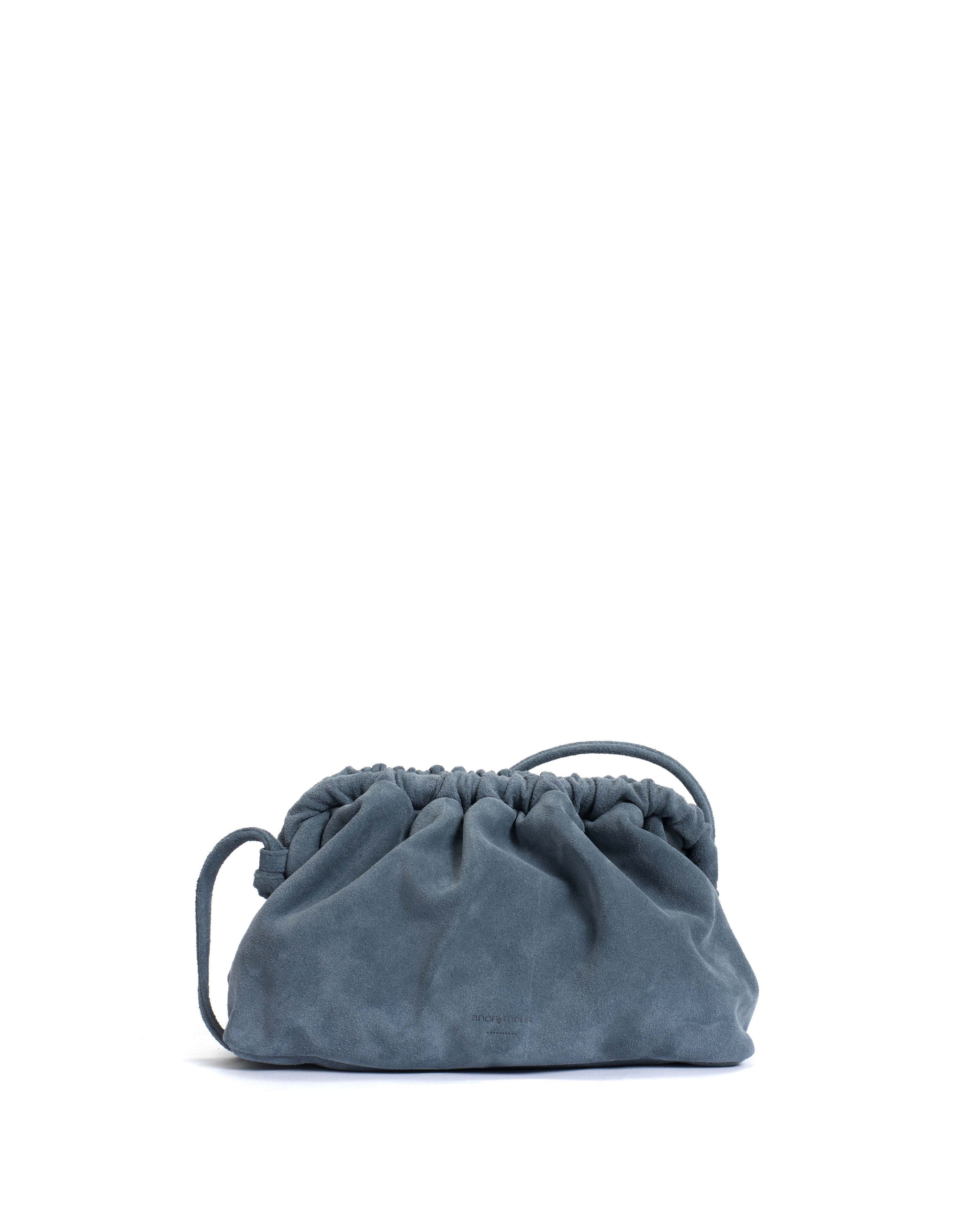 Hally grand cloud bag Calf suede Denim blue - Anonymous Copenhagen