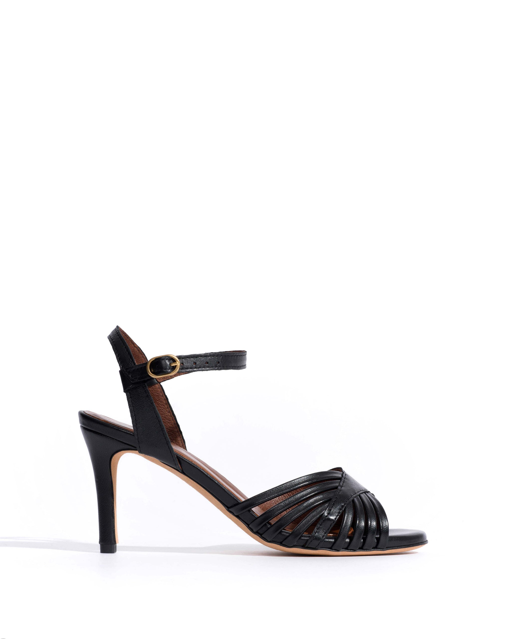 Hermine 75 Shiny lamb Black - Anonymous Copenhagen Heels