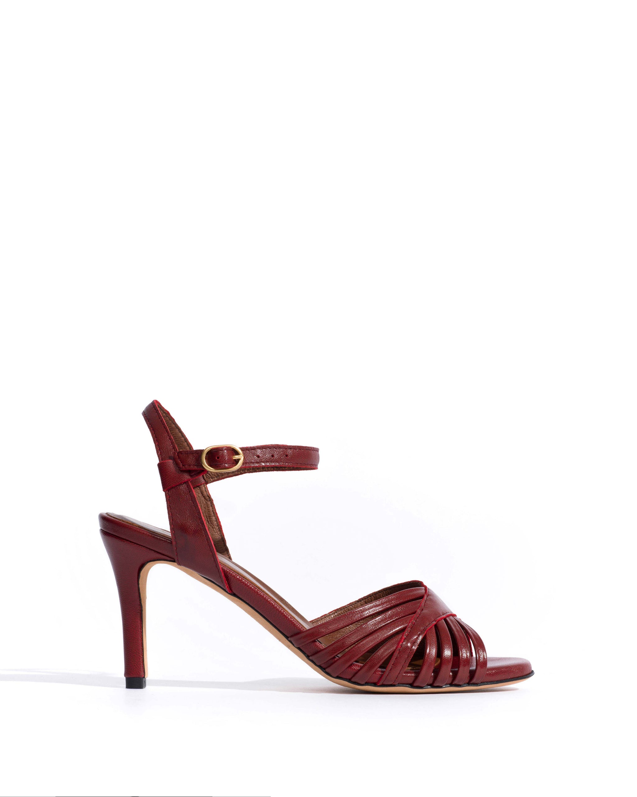Hermine 75 Shiny lamb Pomegranate - Anonymous Copenhagen Heels