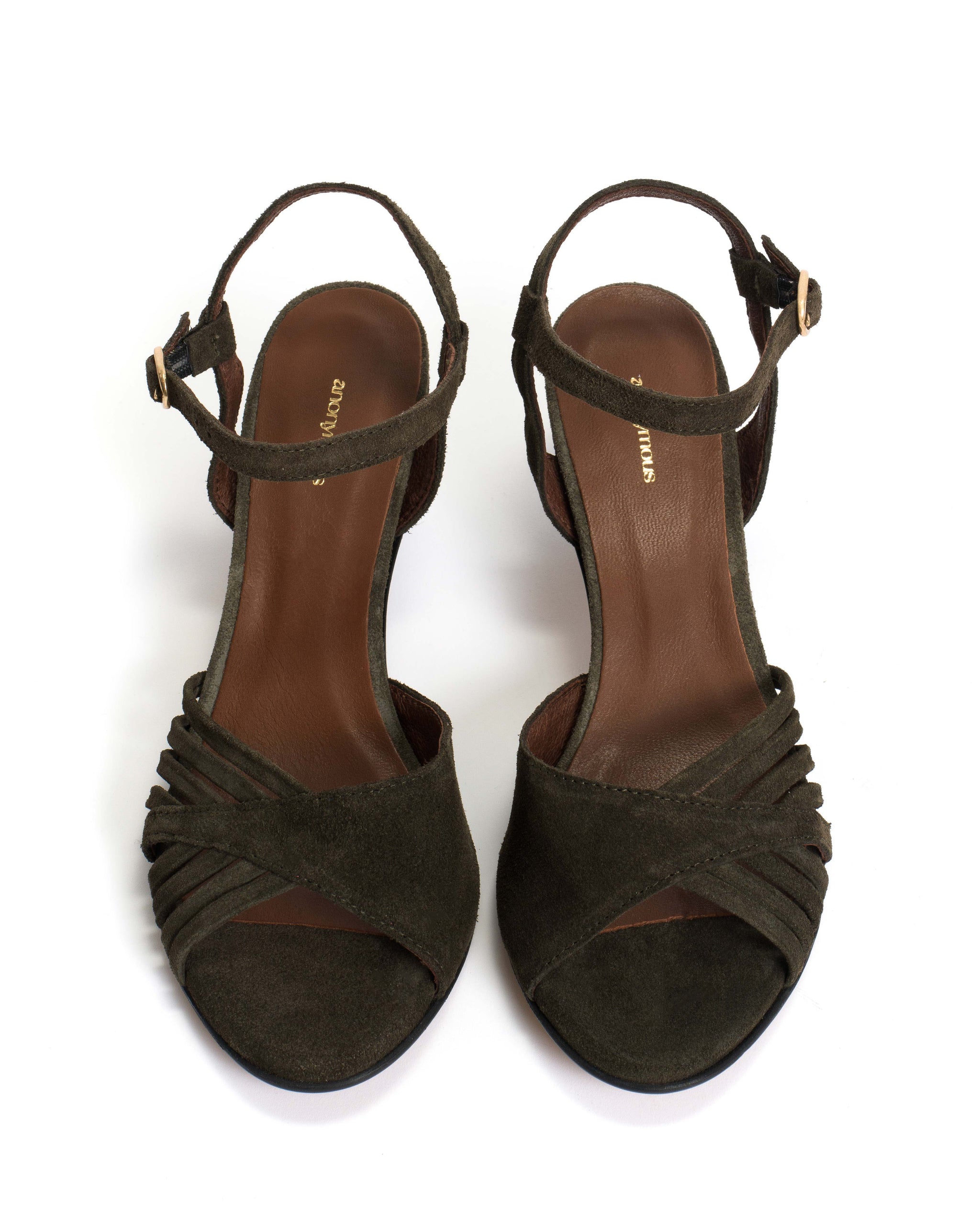 Hermine Calf suede Moss green - Anonymous Copenhagen Shoes