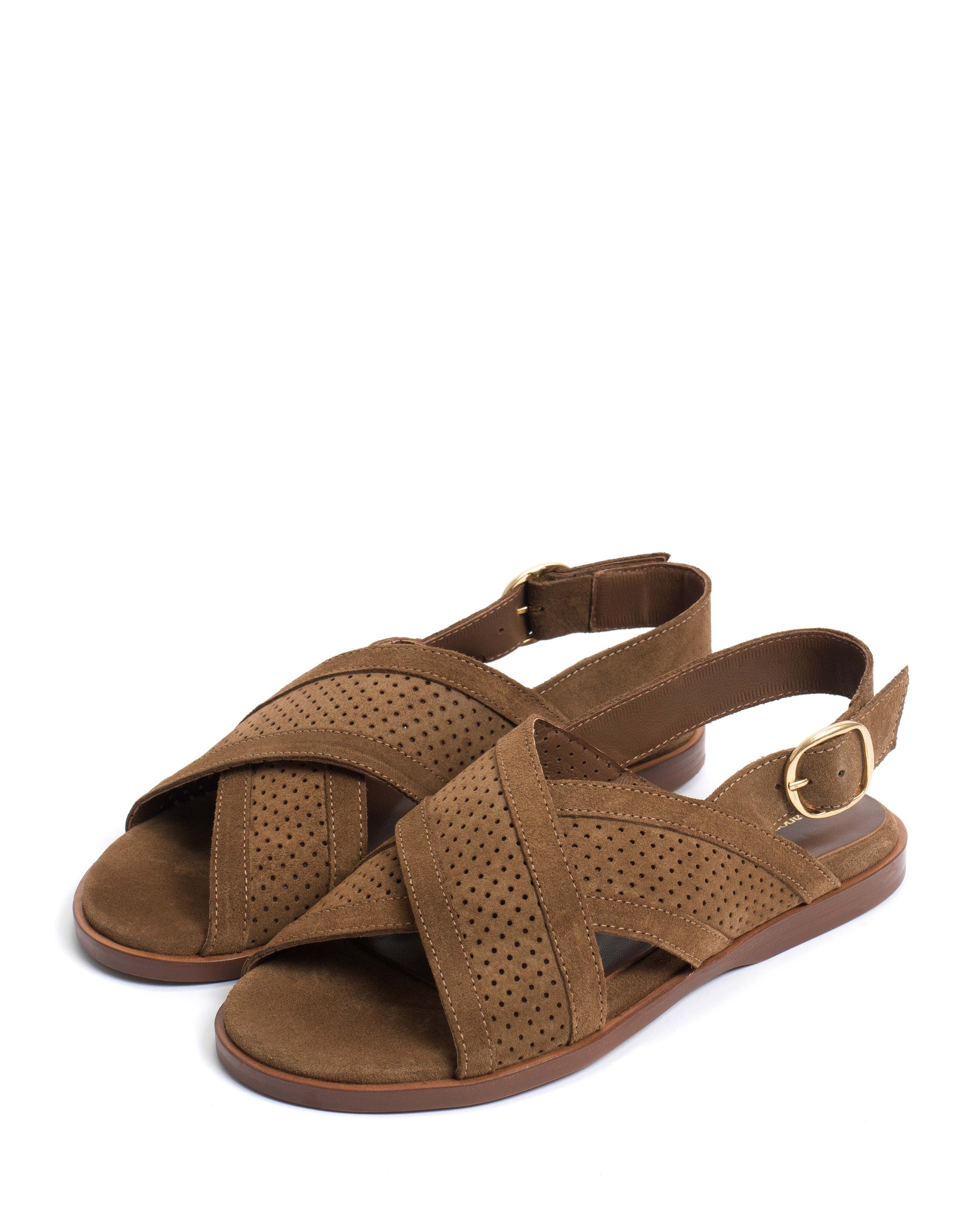 Leila 10 classic Calf suede Cinnamon - Anonymous Copenhagen