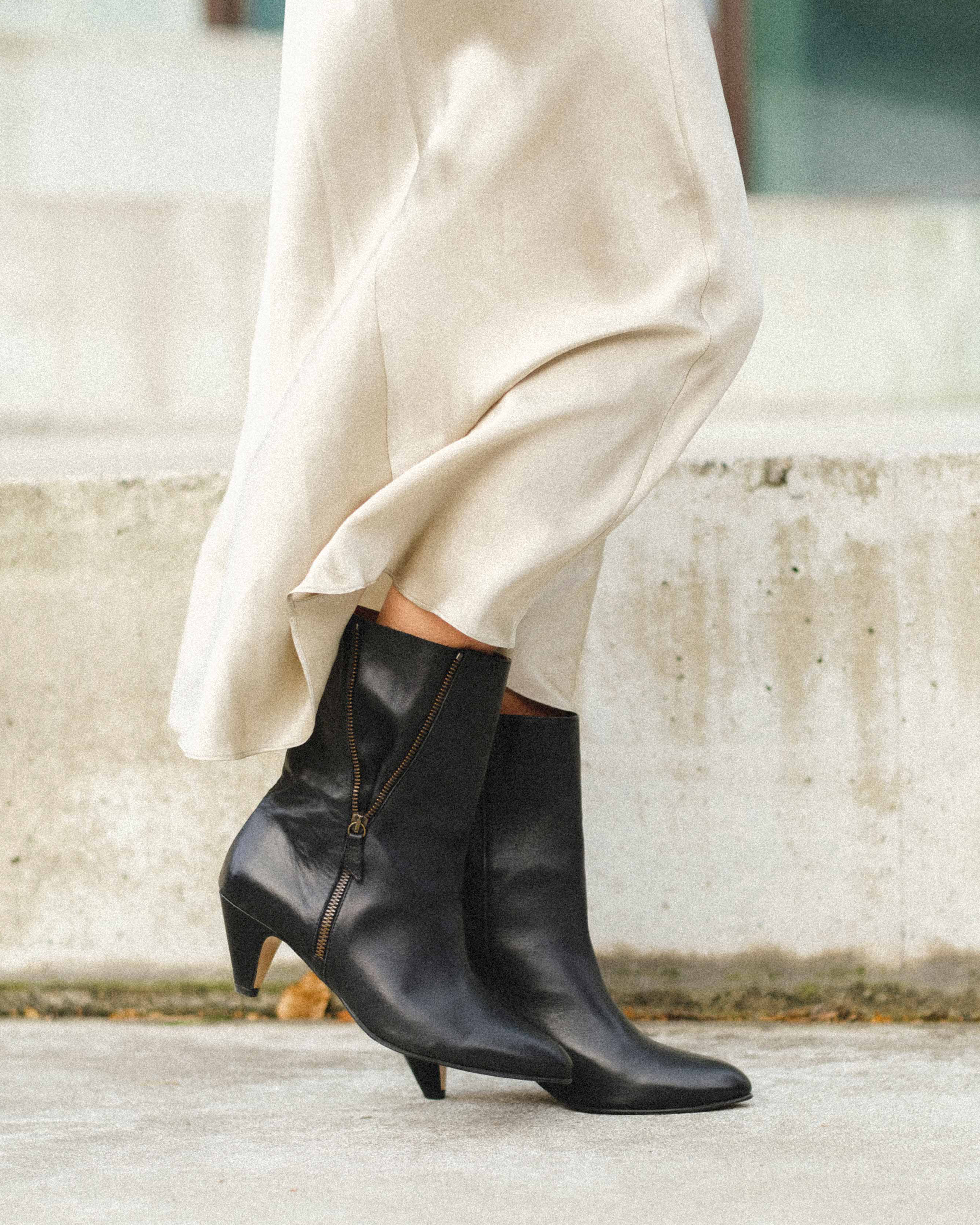 Livianna 50 Stiletto Soft Calf Black