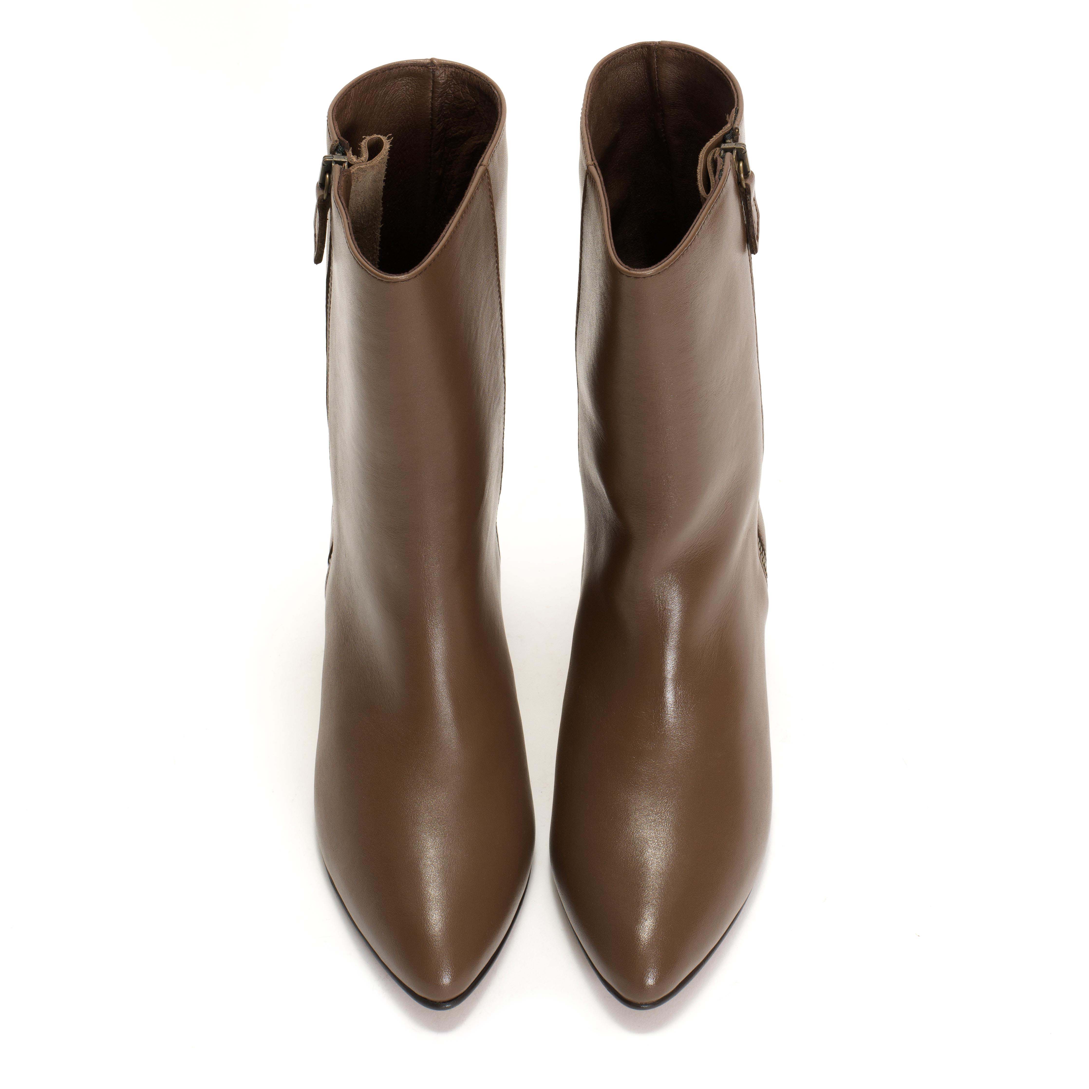 Livianna 50 stiletto Soft calf Dark taupe