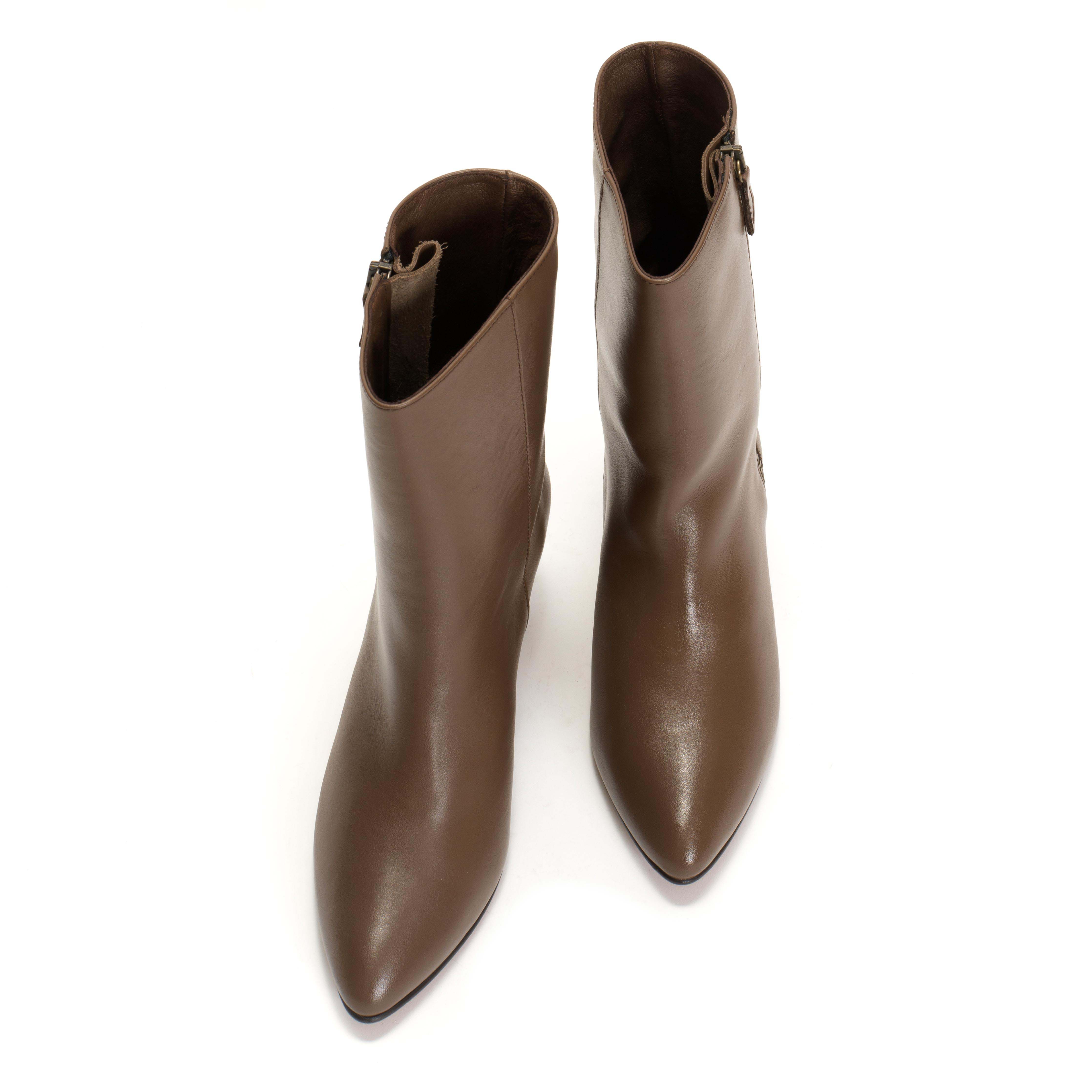 Livianna 50 stiletto Soft calf Dark taupe