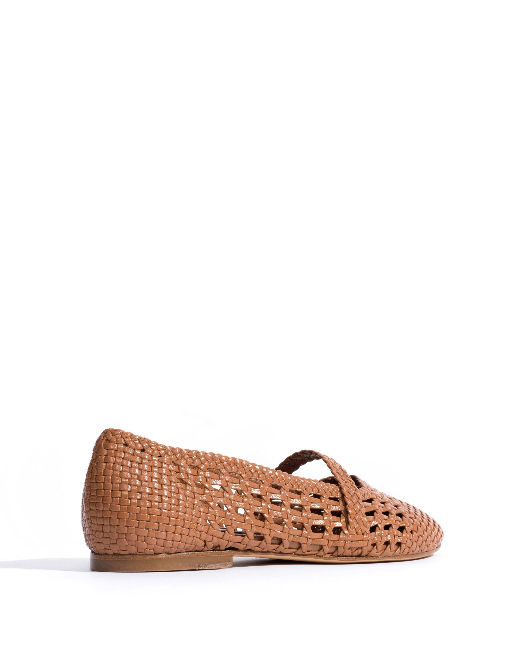 Maddie Hand-braided leather Caramel - Anonymous Copenhagen Flat-loafers & ballerinas & pumps