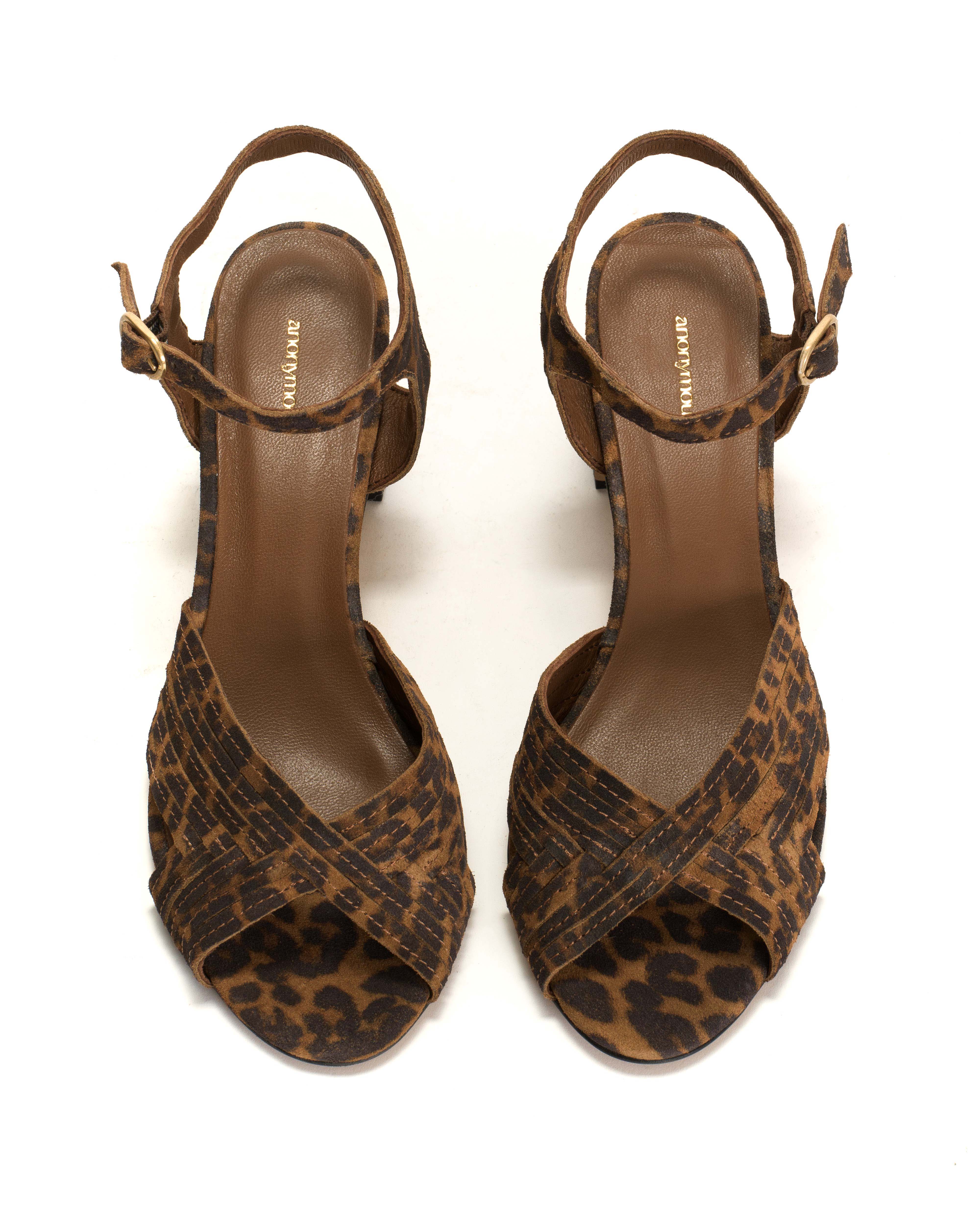 Niabi 50 Calf suede print Leopard