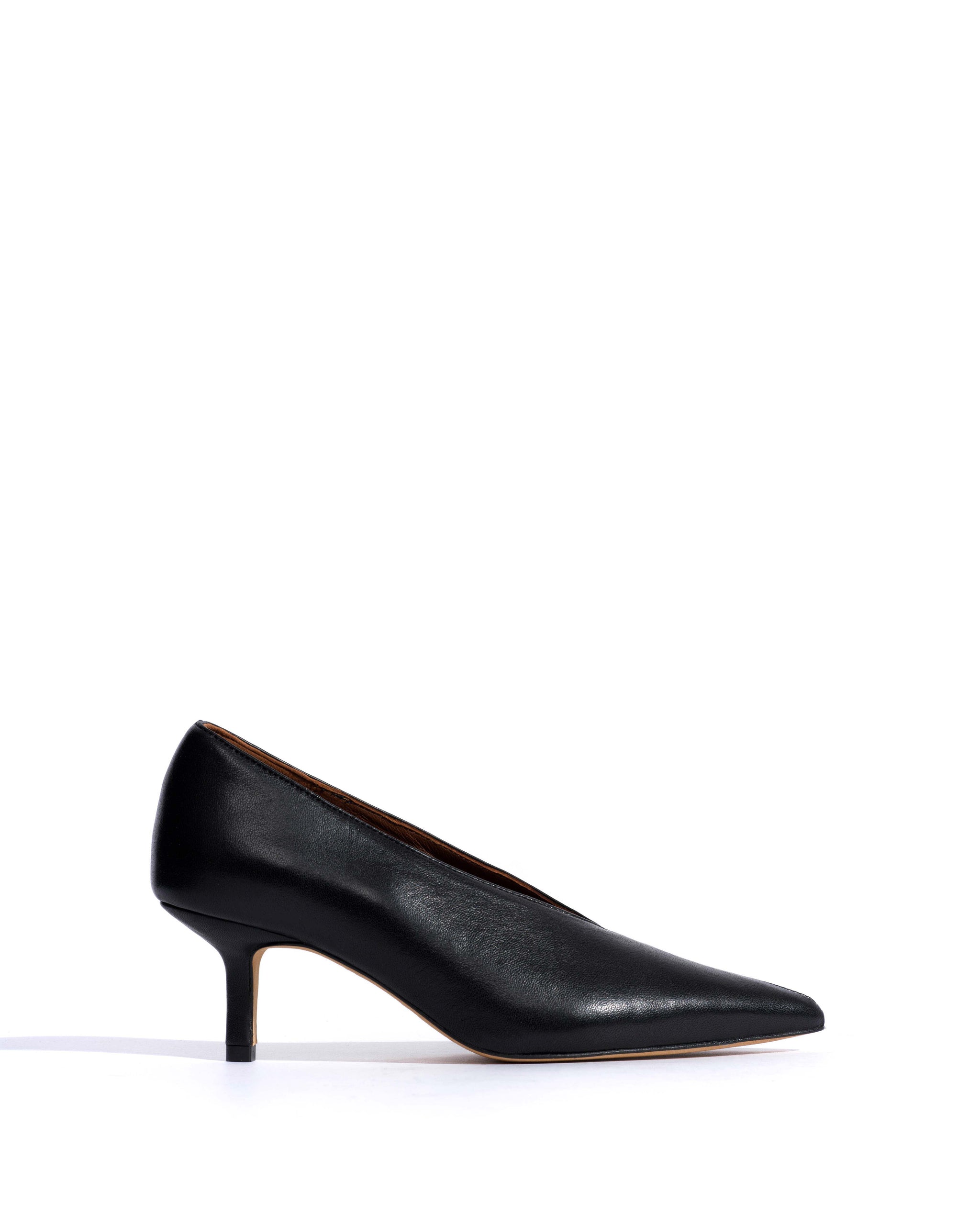 Phia 55 pin Shiny lamb Black - Anonymous Copenhagen Heels