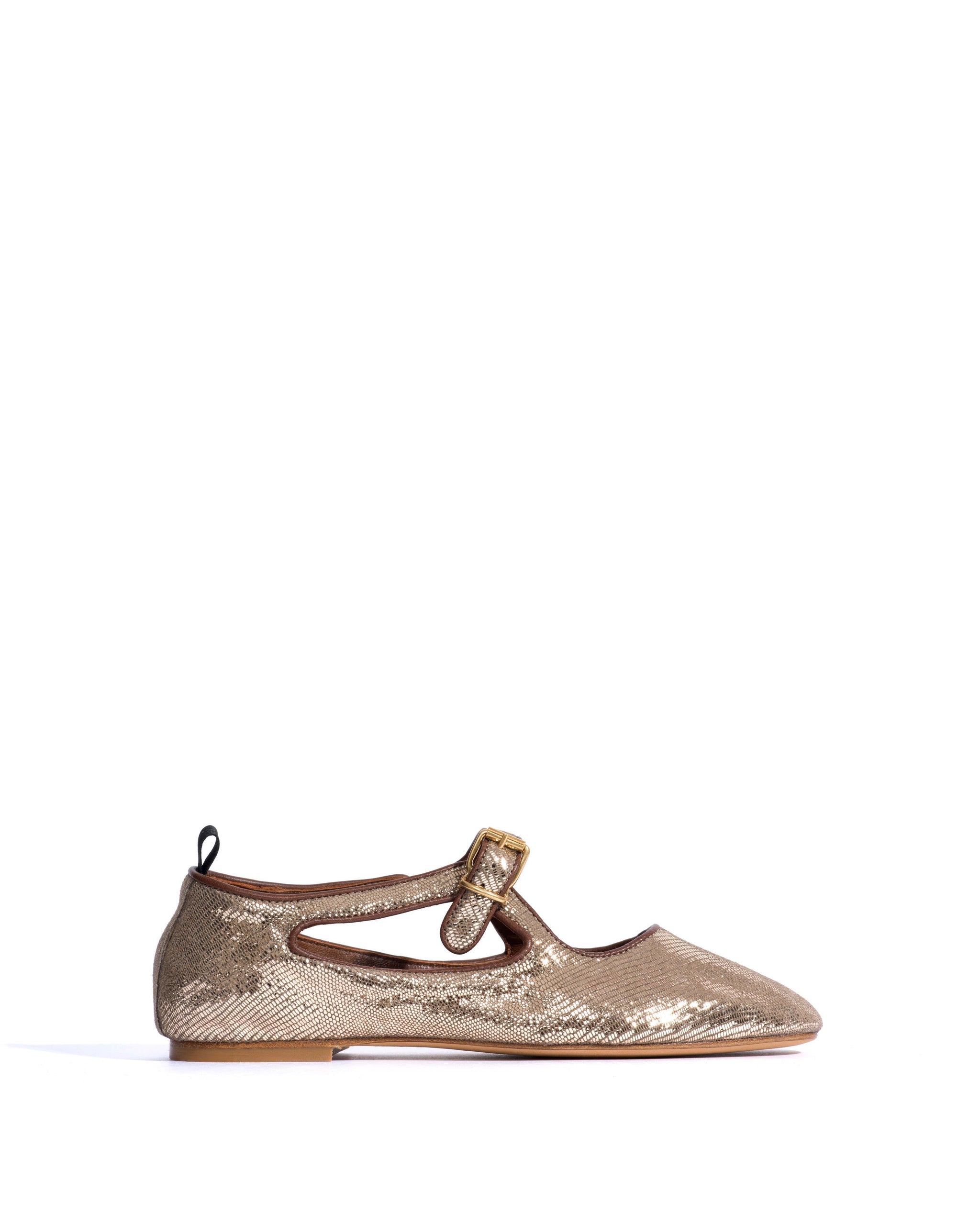 Praise Lizard metallic goat Vintage champagne - Anonymous Copenhagen Flat-loafers & ballerinas & pumps