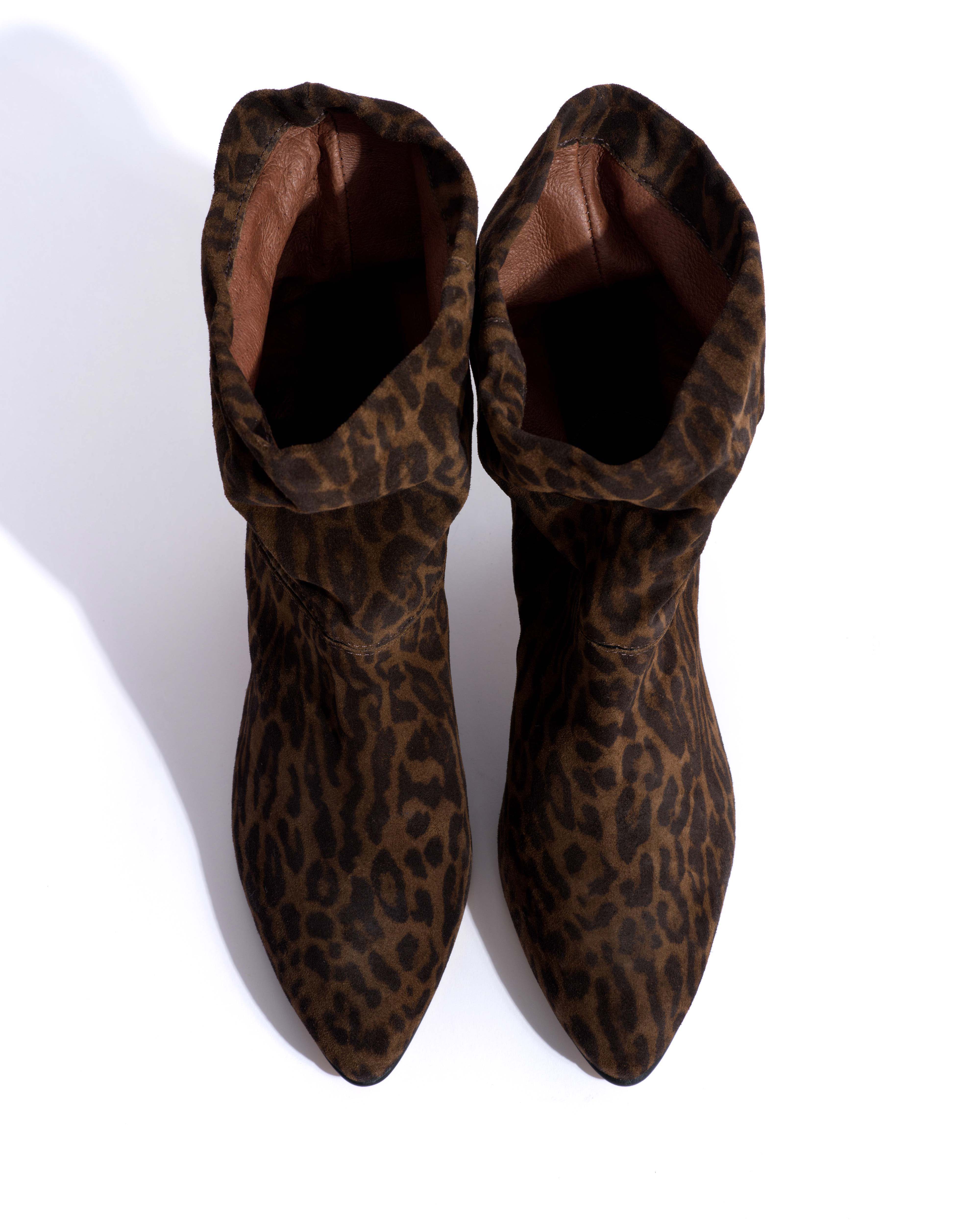Jassi 50 stiletto Calf suede print Jaguar