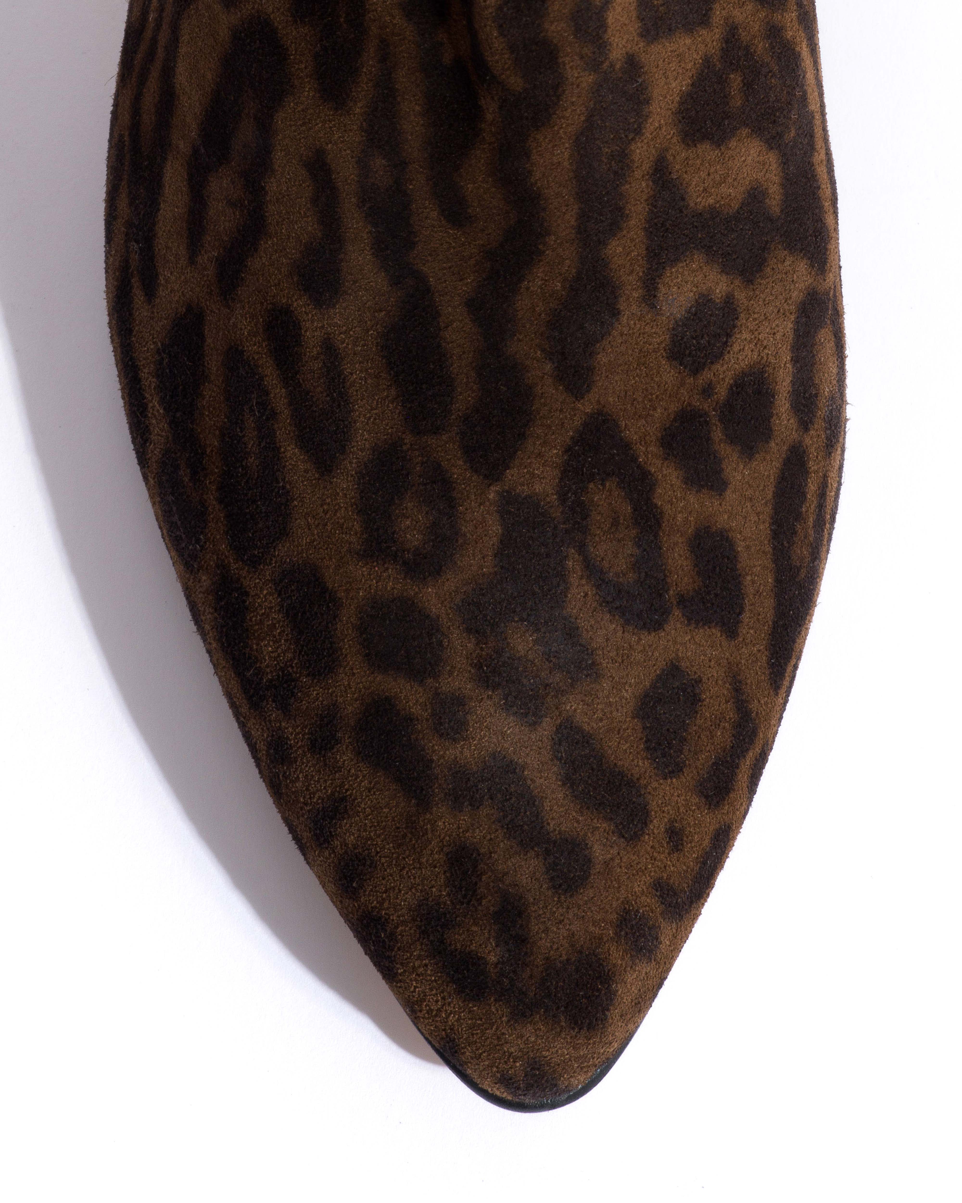 Jassi 50 stiletto Calf suede print Jaguar