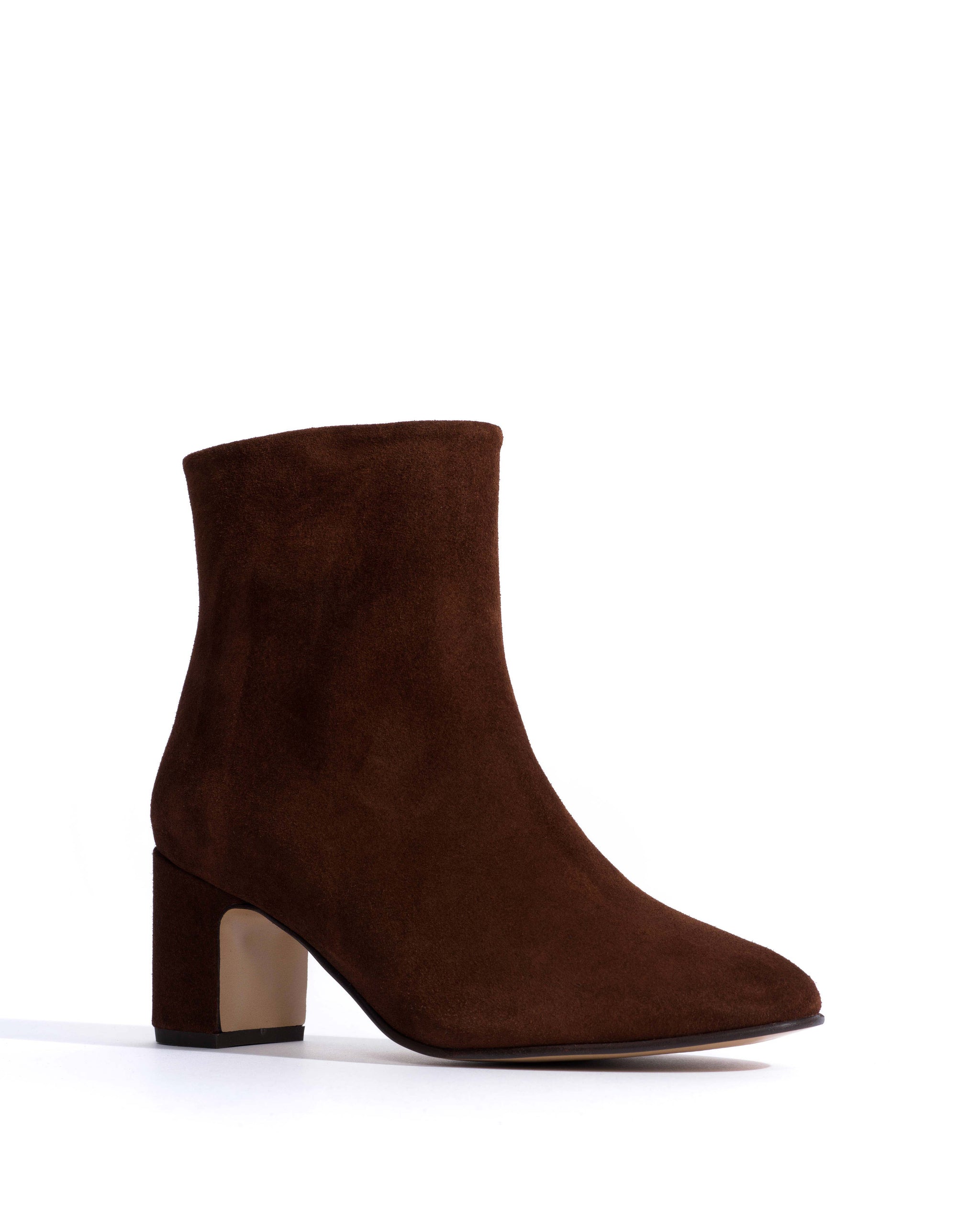 Hanny 55 Calf suede Chocolate -