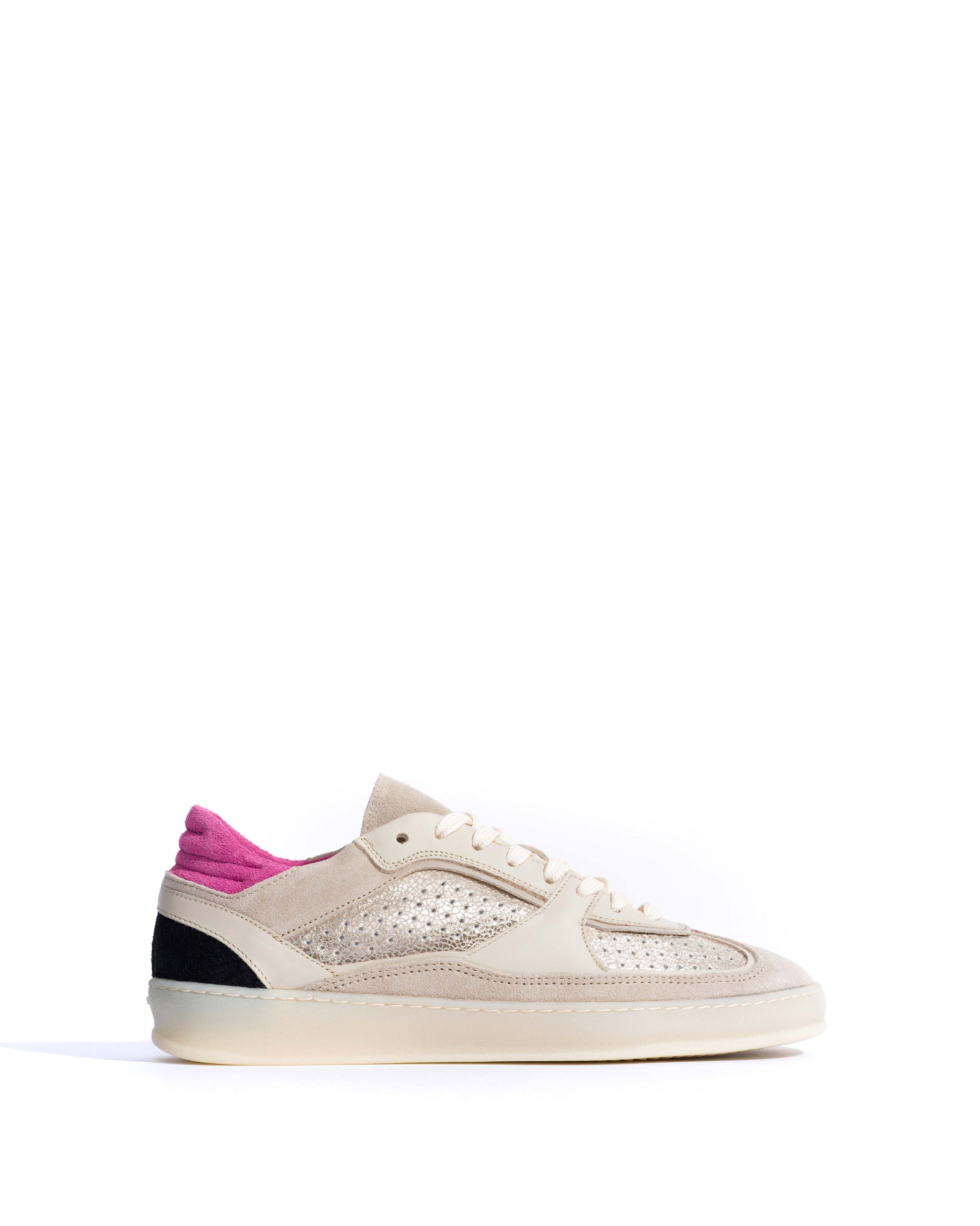 Dabbie Calf suede & mix White sand & champagne mix - Anonymous Copenhagen Sneakers