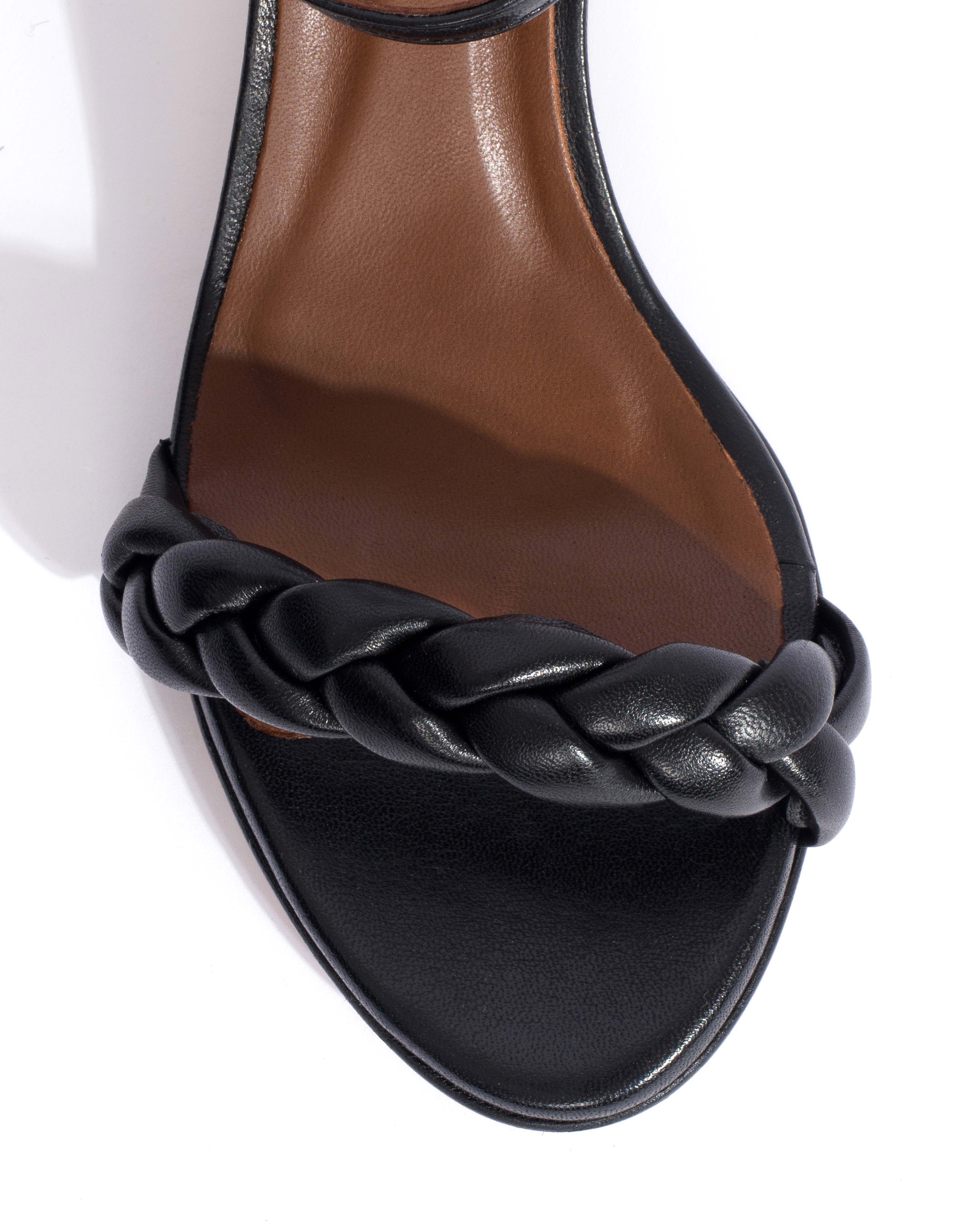 Grace 50 stiletto Shiny lamb Black