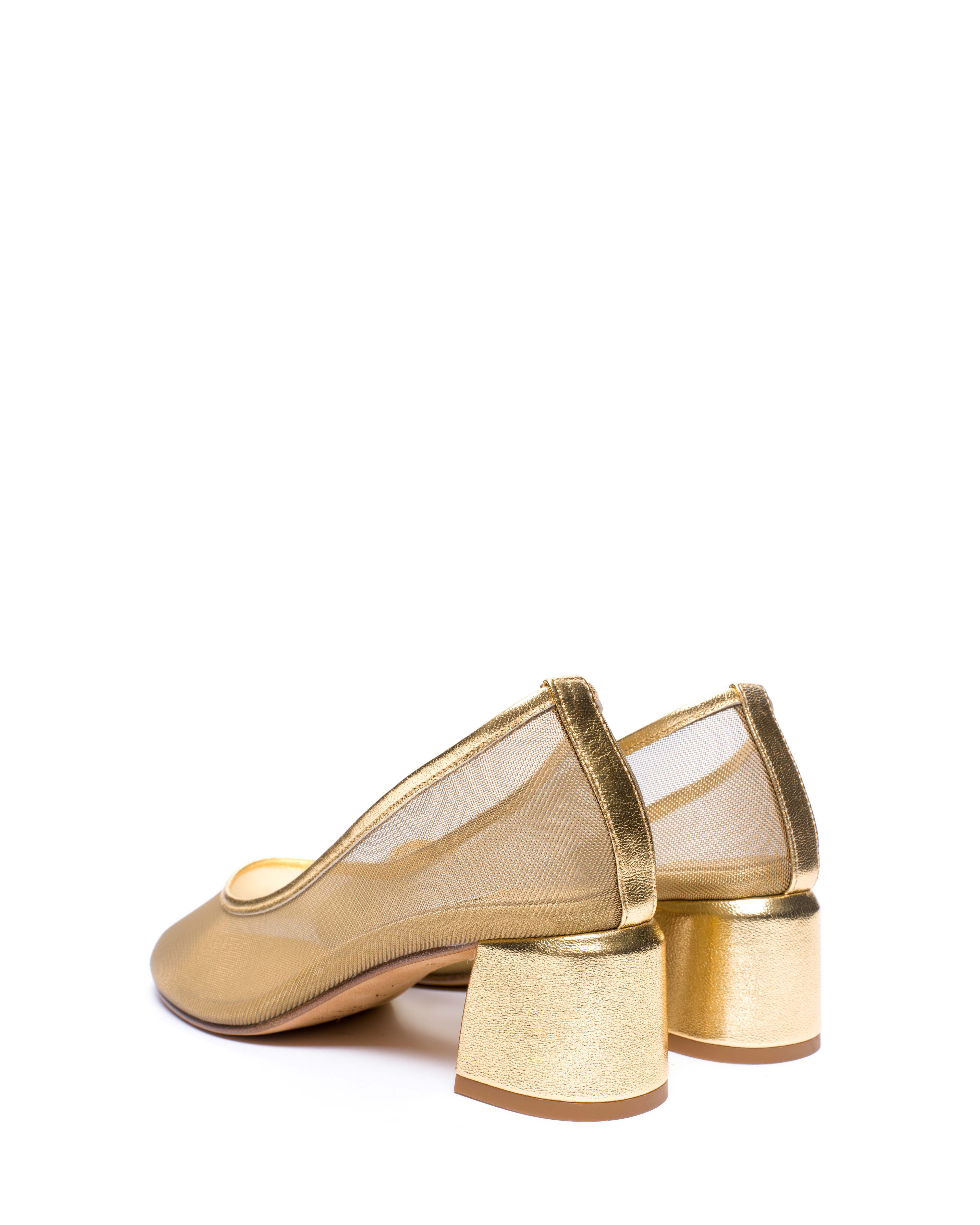 Sacha 40 mesh Metallic goat & mesh Gold