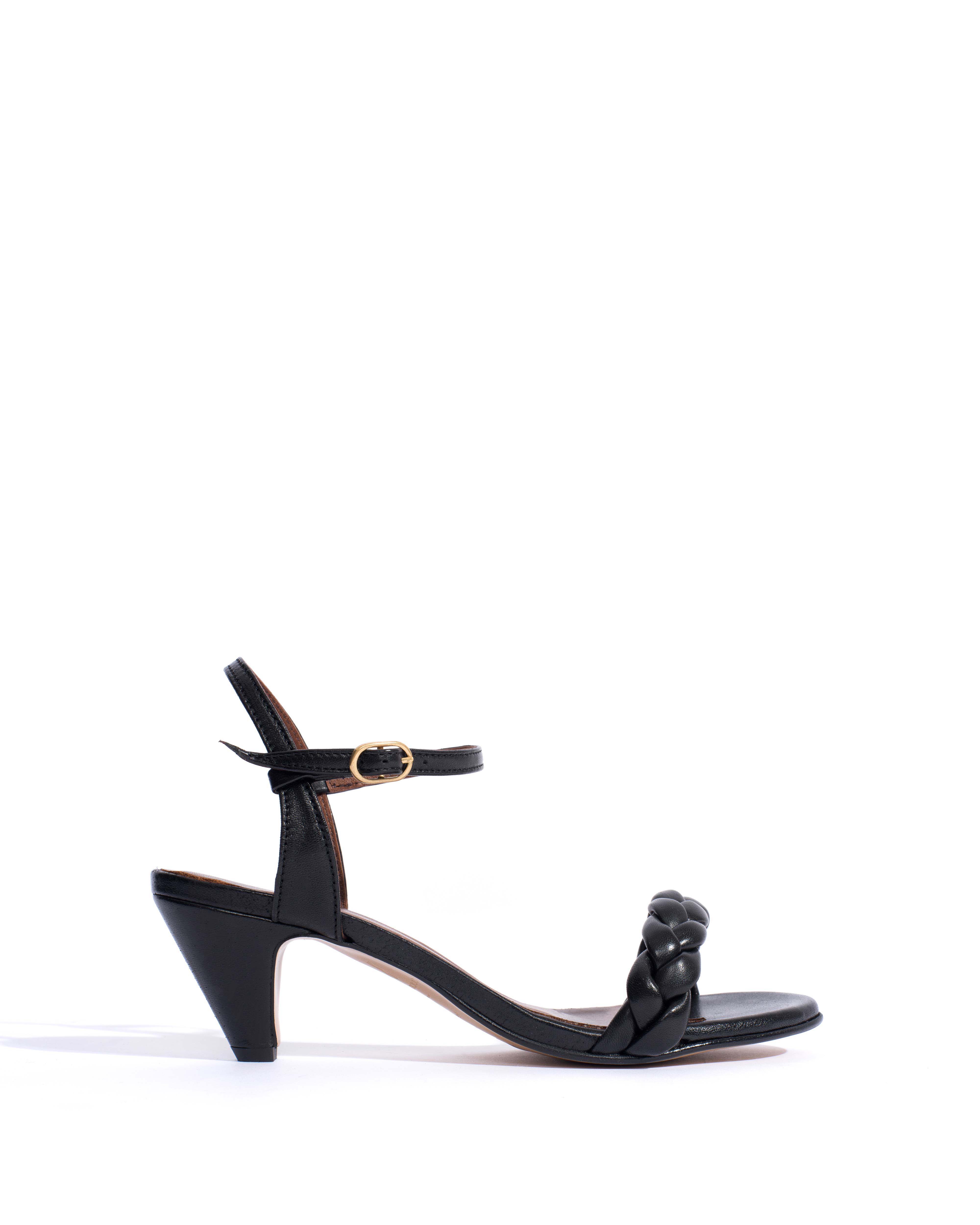 Grace 50 stiletto Shiny lamb Black
