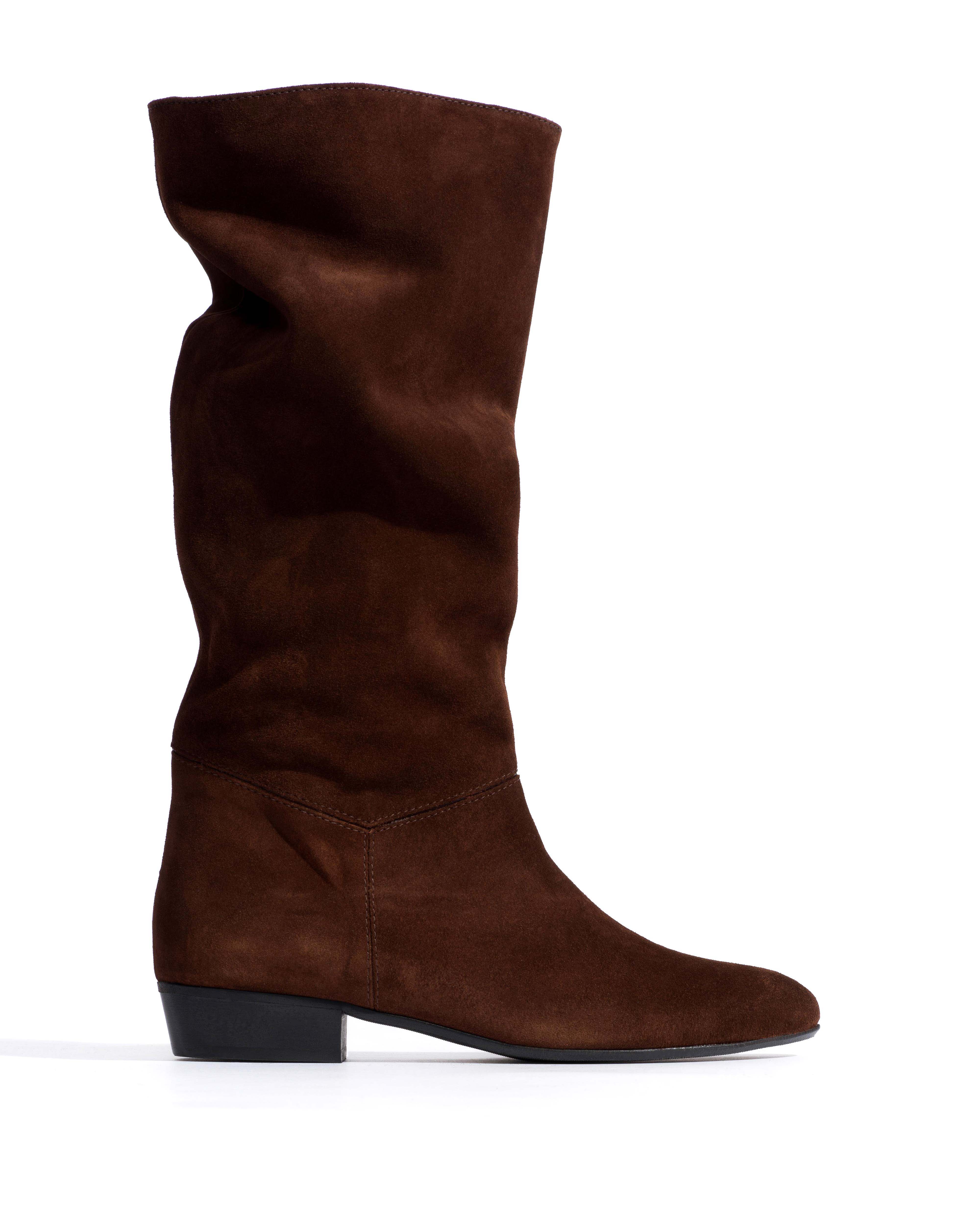 Jasmina 20 Calf suede & sleek leather Chocolate
