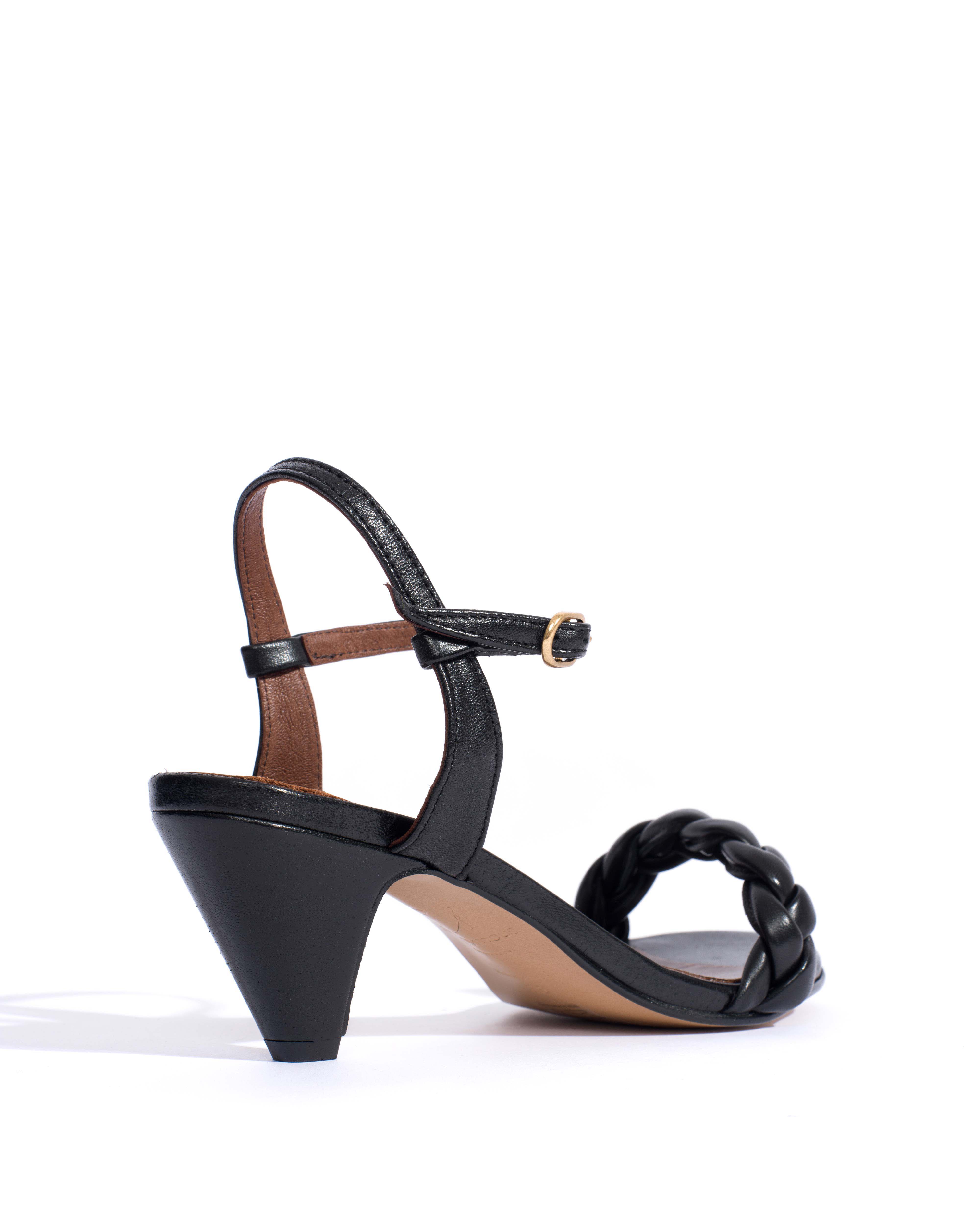 Grace 50 stiletto Shiny lamb Black