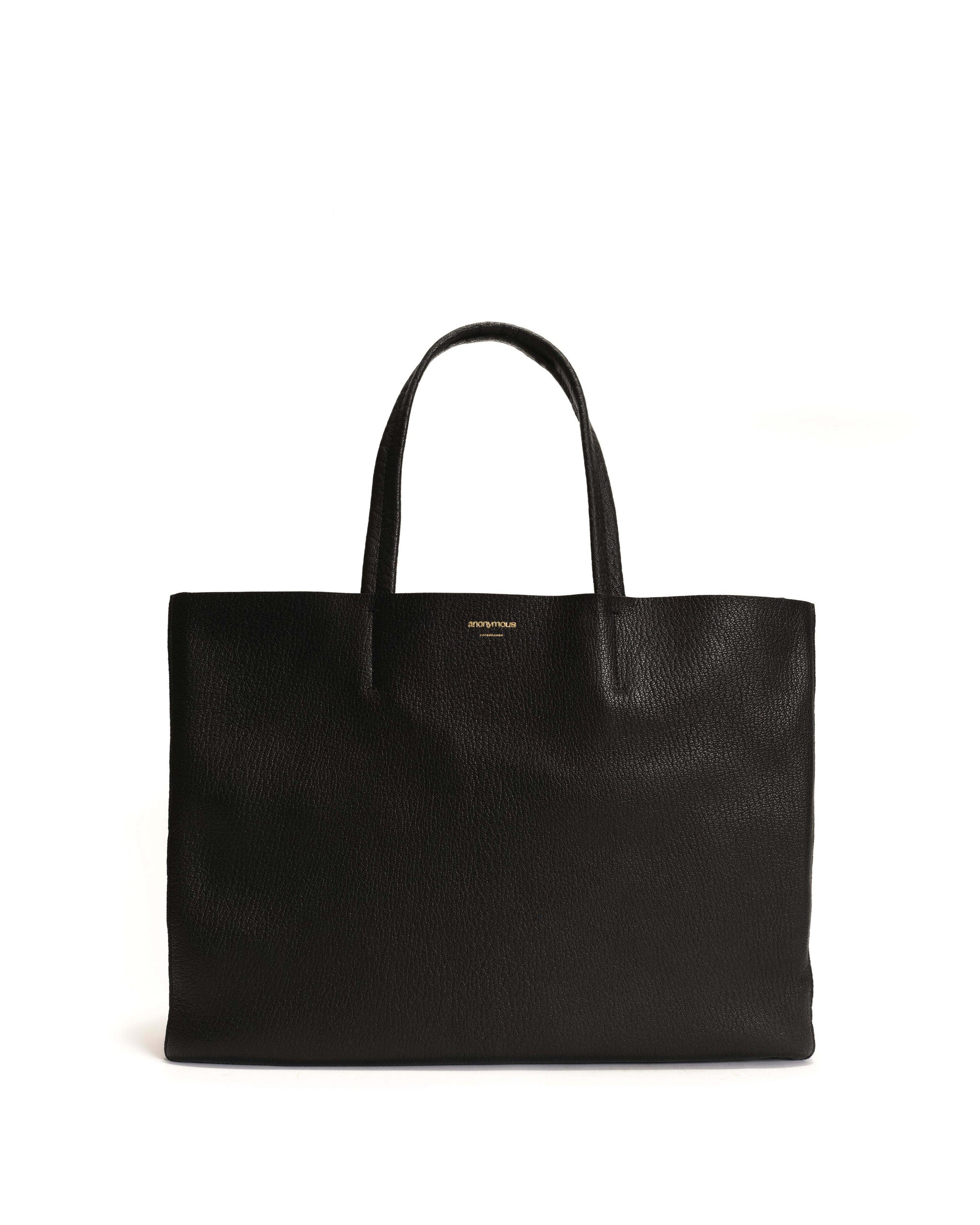 Ruba shopper Grained chevre goat Black - Anonymous Copenhagen