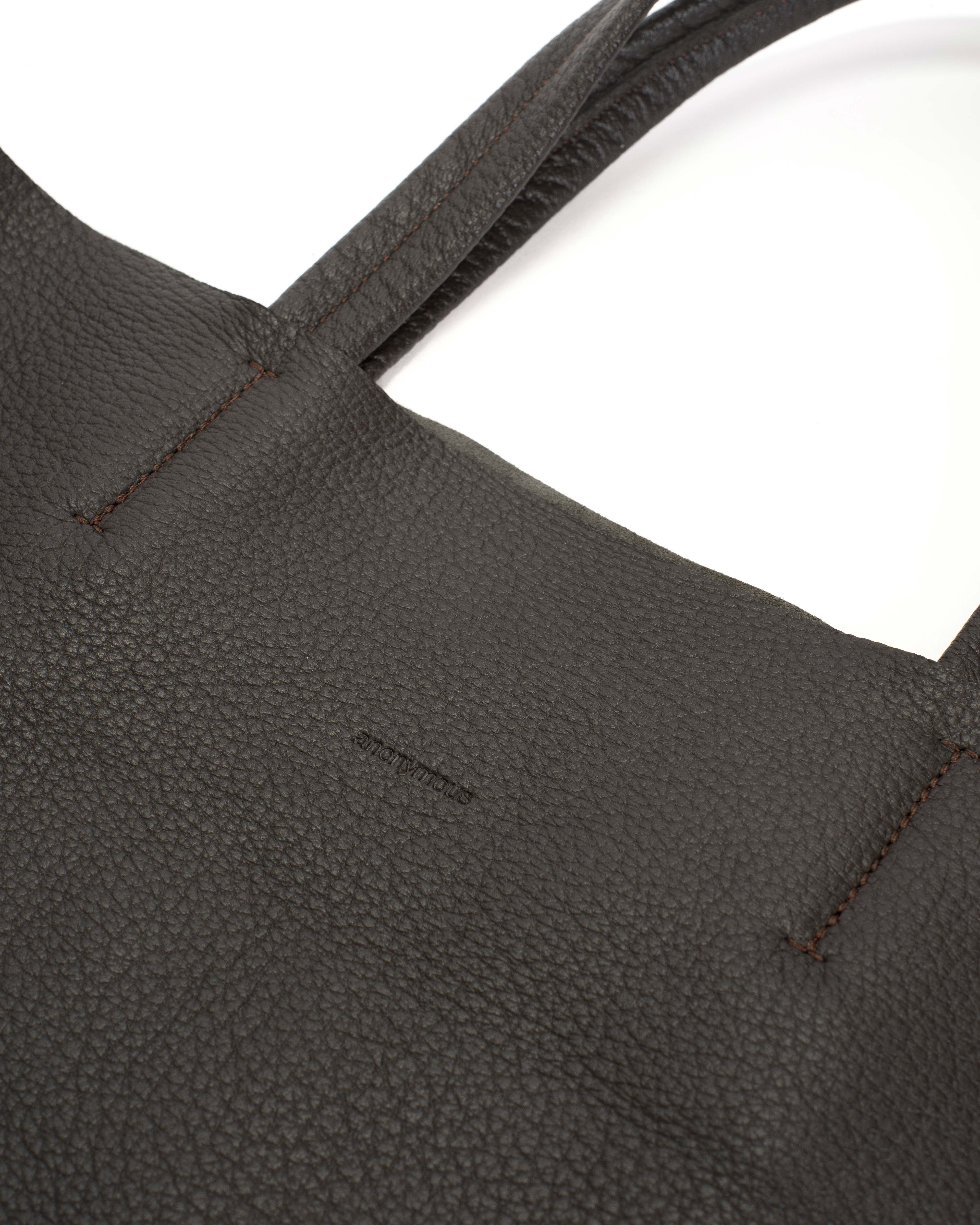 Ruba shopper Grained chevre goat Coffee brown