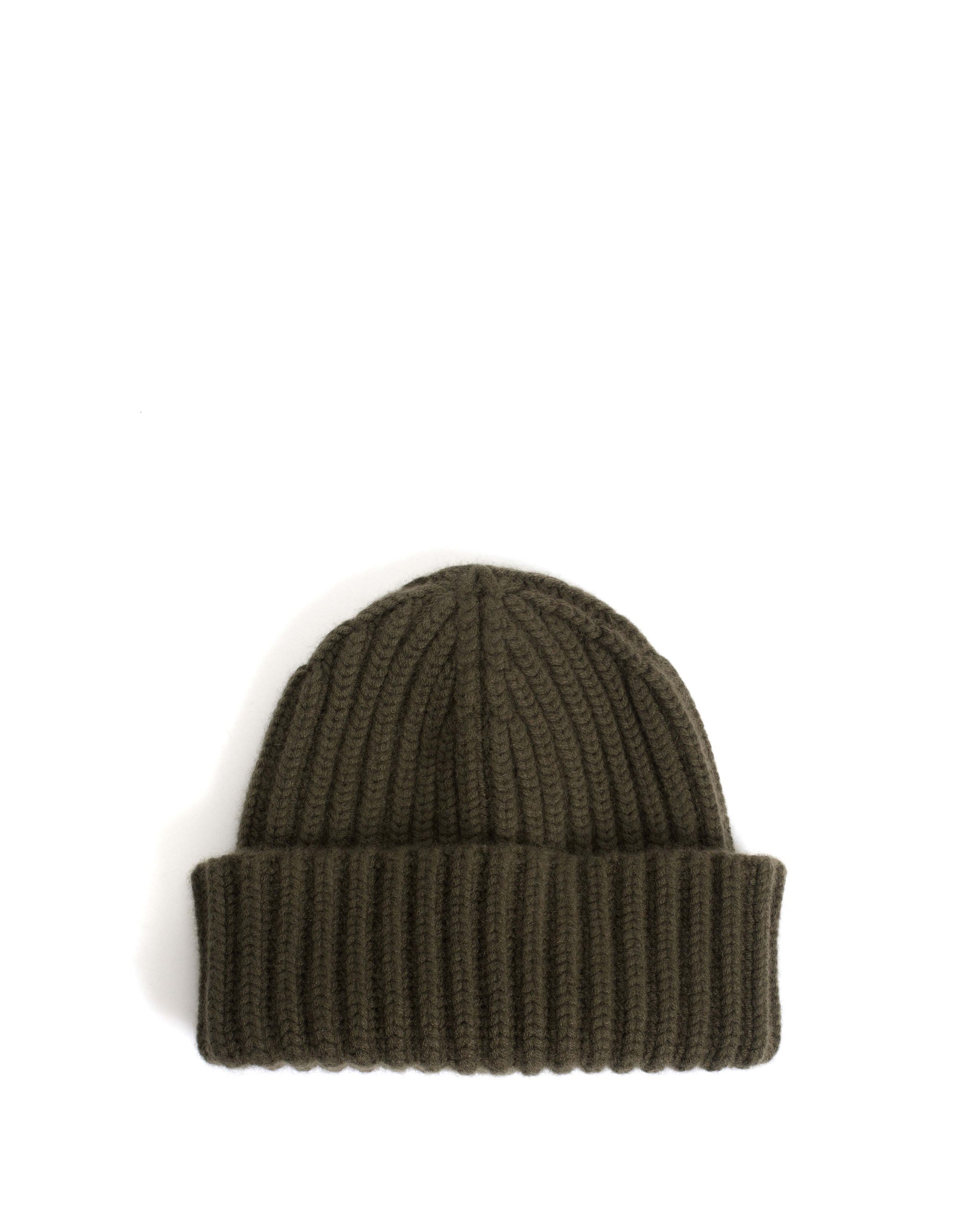Sandra beanie 100% cashmere Olive green - Anonymous Copenhagen