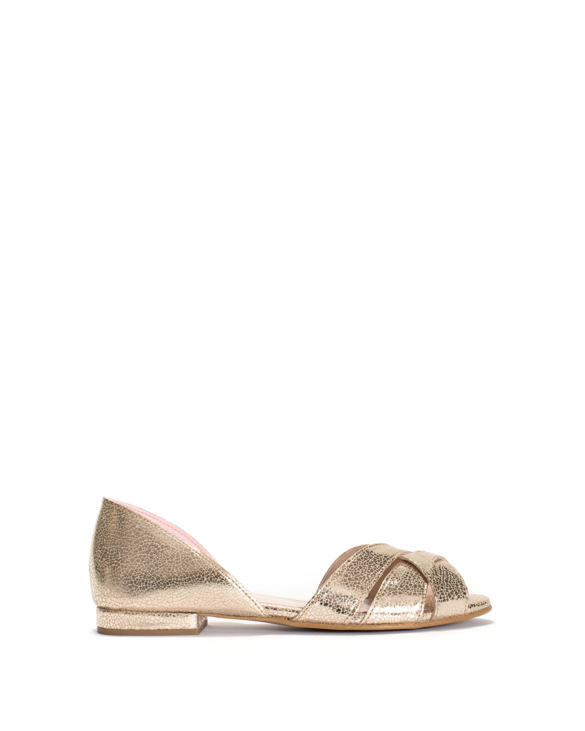 Sanni 20 Crackled metallic vegan Champagne - Anonymous Copenhagen