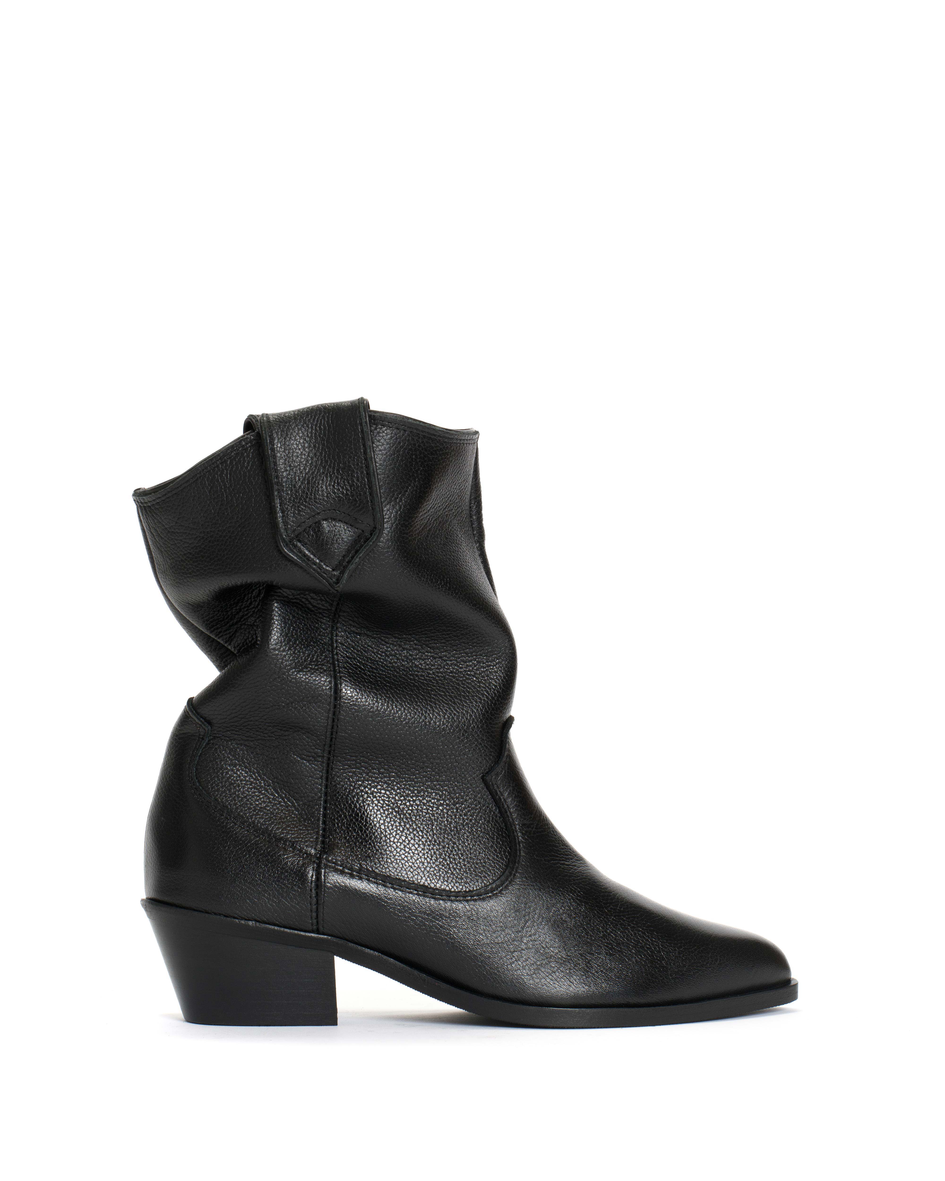 Saseline 35 Pebbled soft calf Black