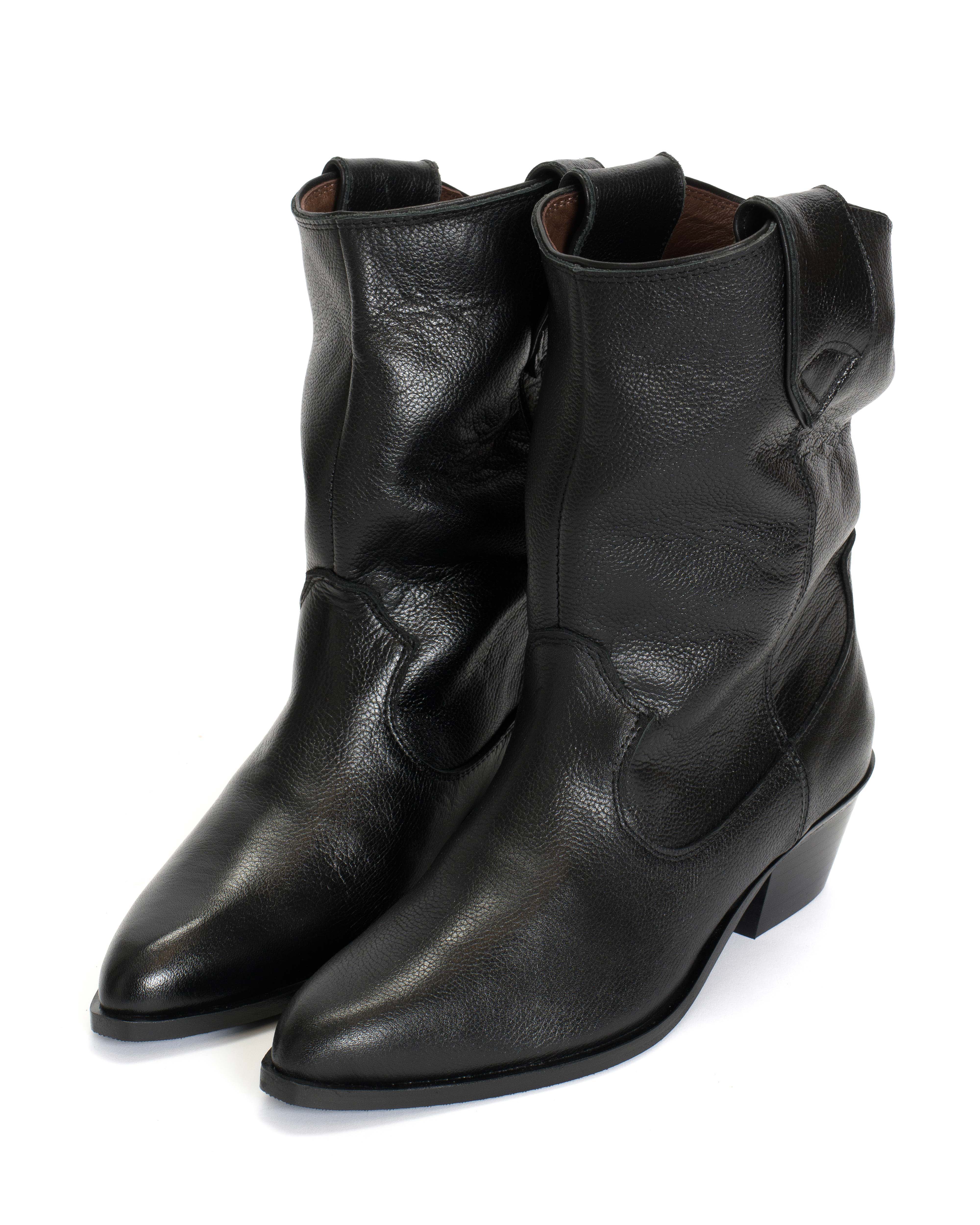 Saseline 35 Pebbled soft calf Black