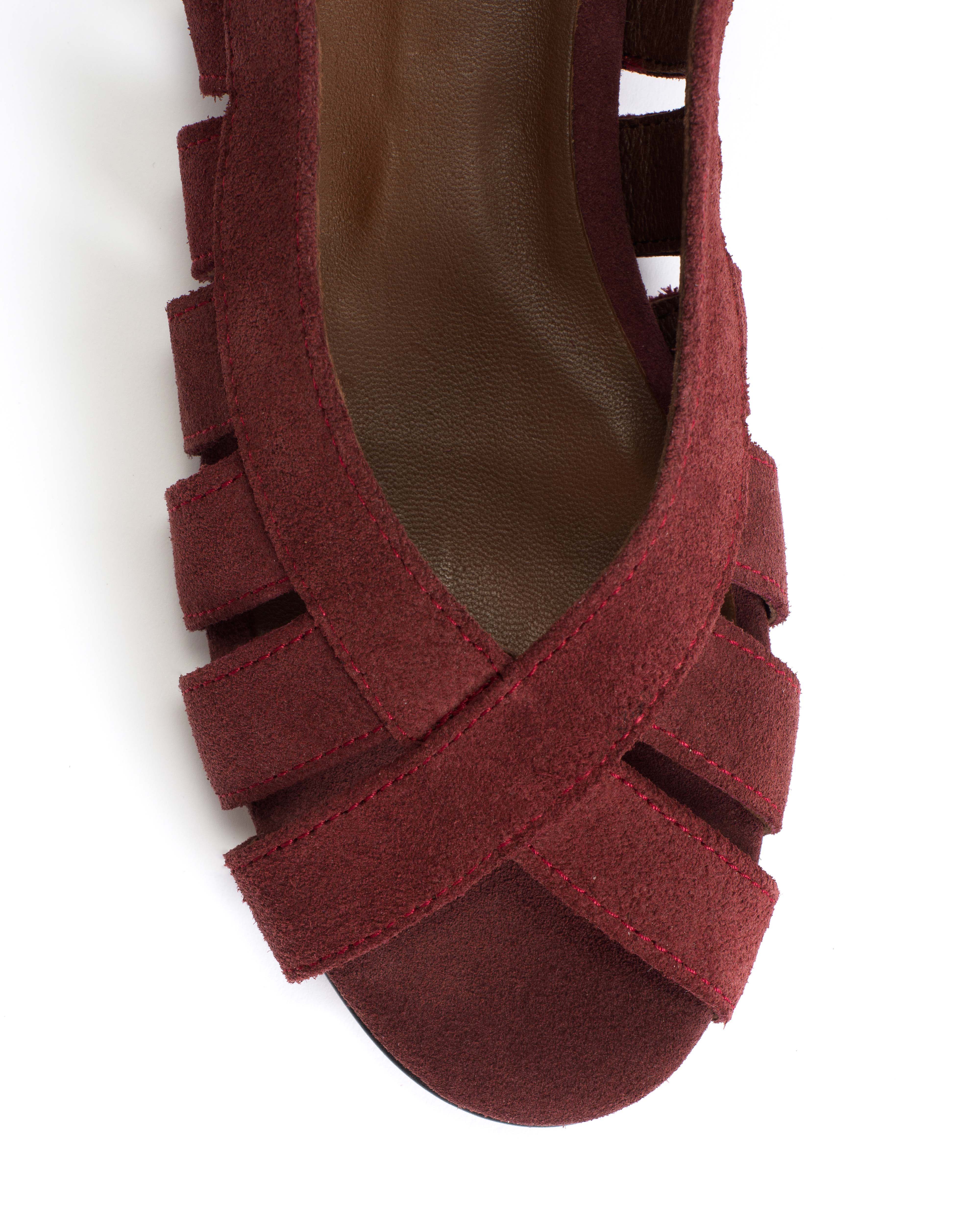 Sophie 20 Calf suede Pomegranate
