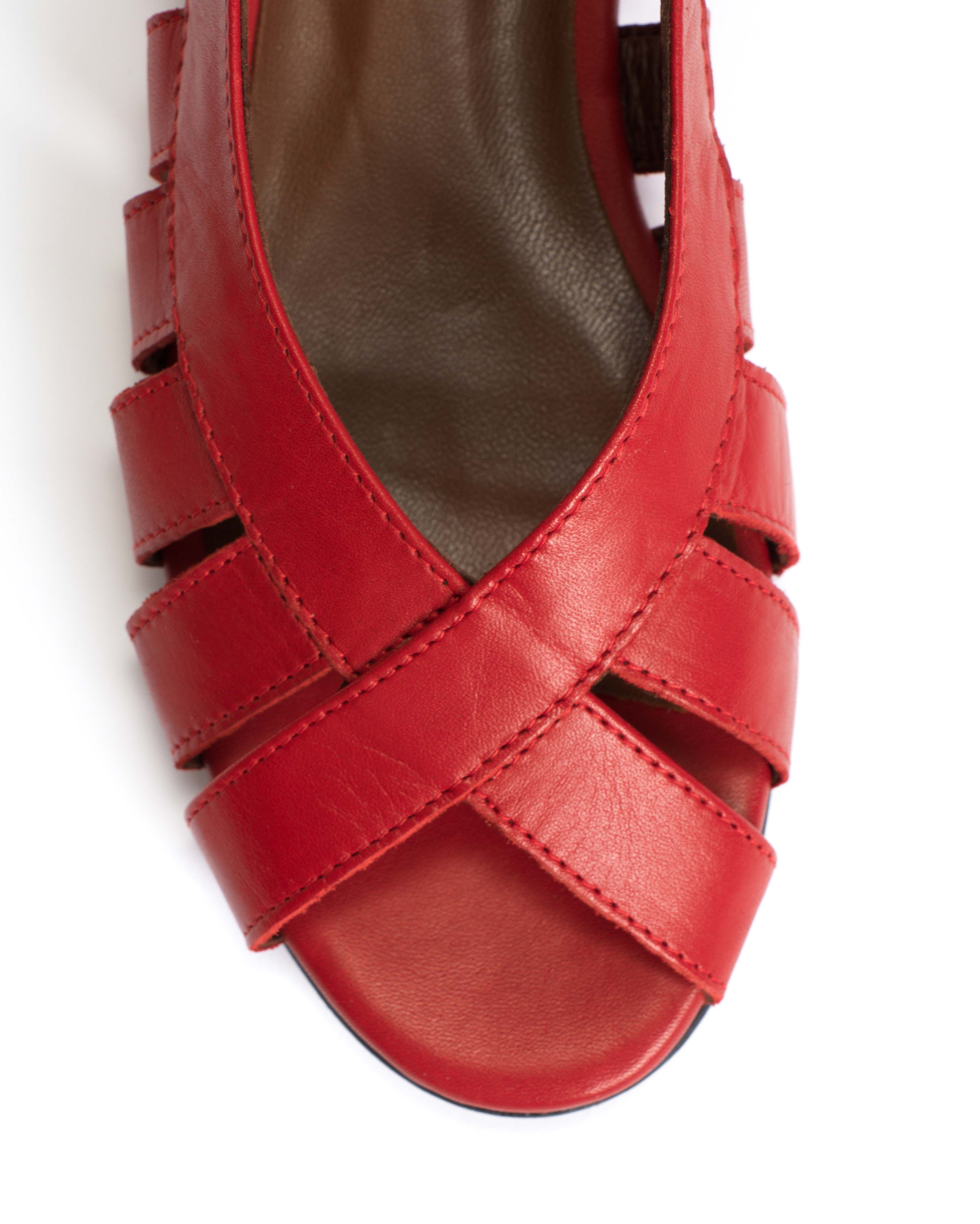 Sophie 20 Soft calf Ruby red