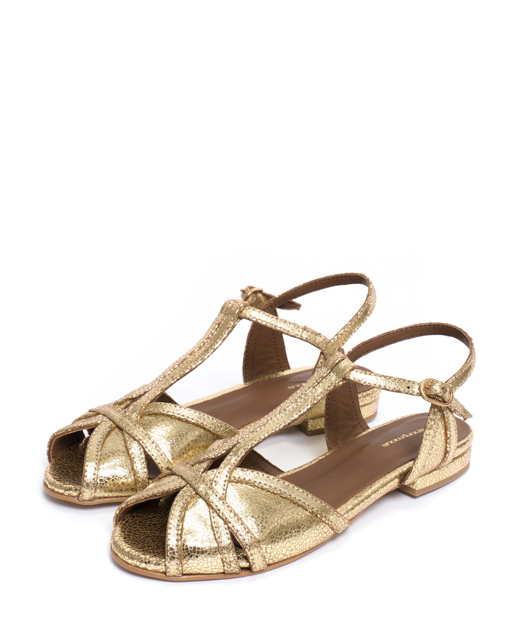 Therese 20 Crackled metallic goat Gold - Anonymous Copenhagen