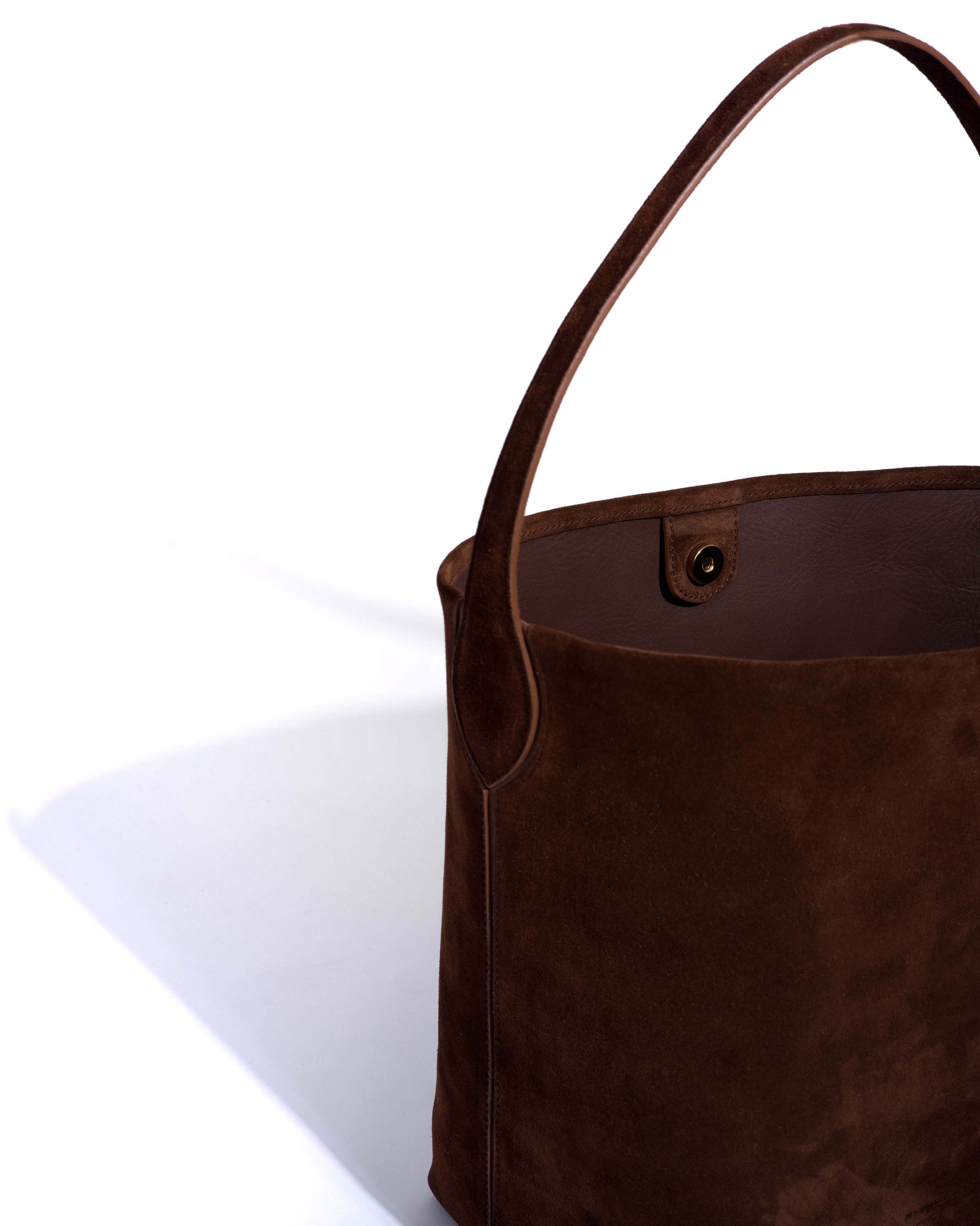 Versa everyday bag Calf suede Chocolate - Anonymous Copenhagen Bags