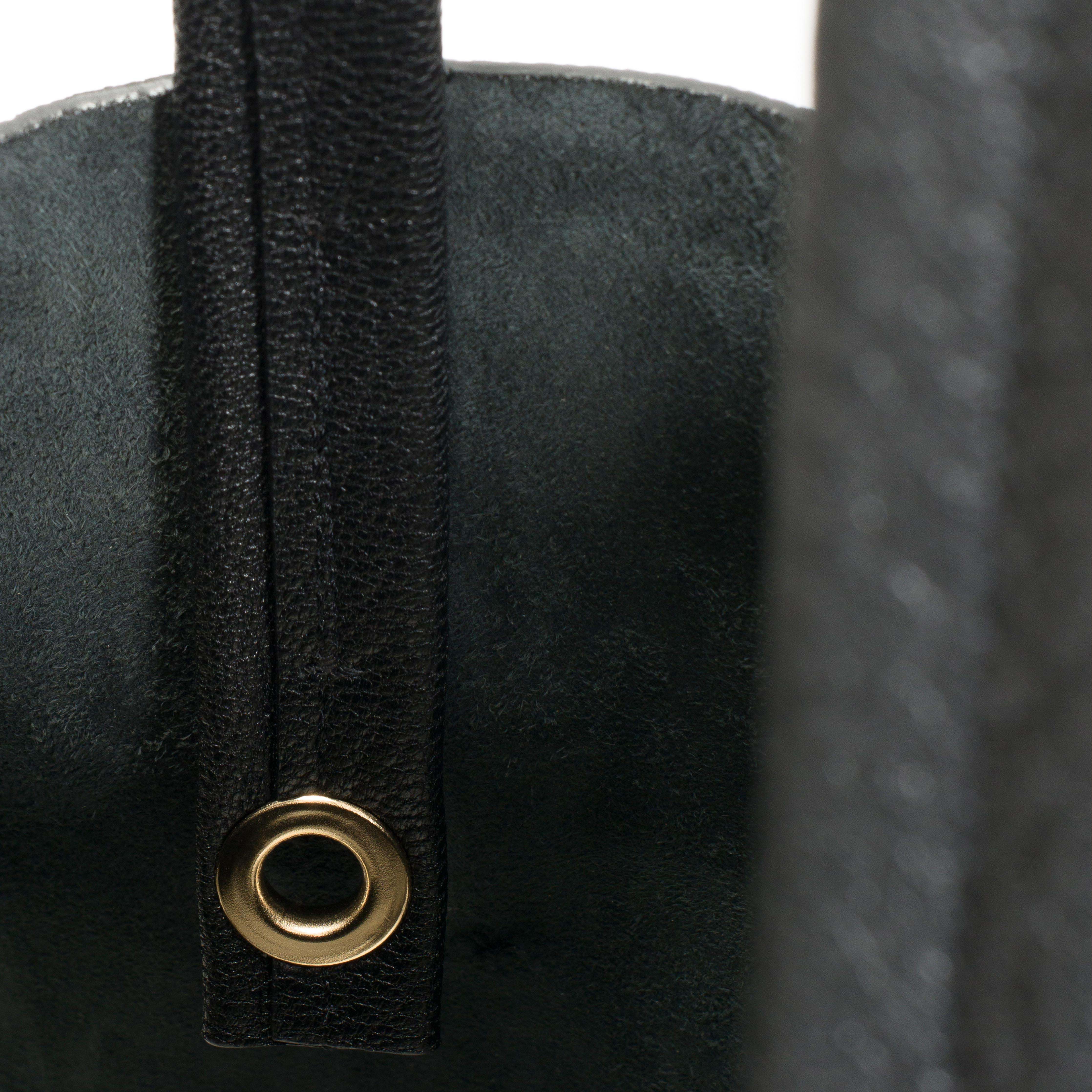 Ruba shopper Grained chevre goat Black