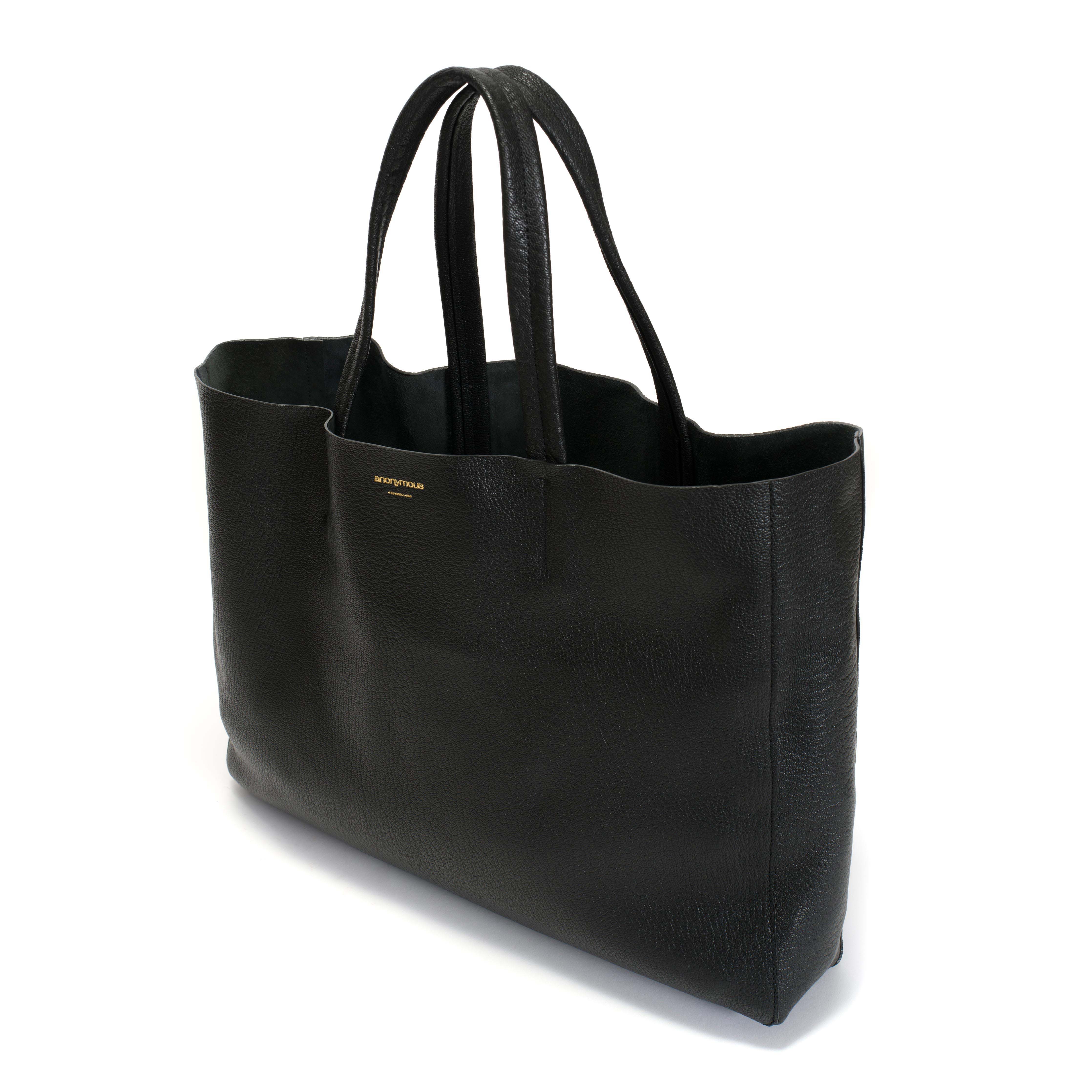 Ruba shopper Grained chevre goat Black