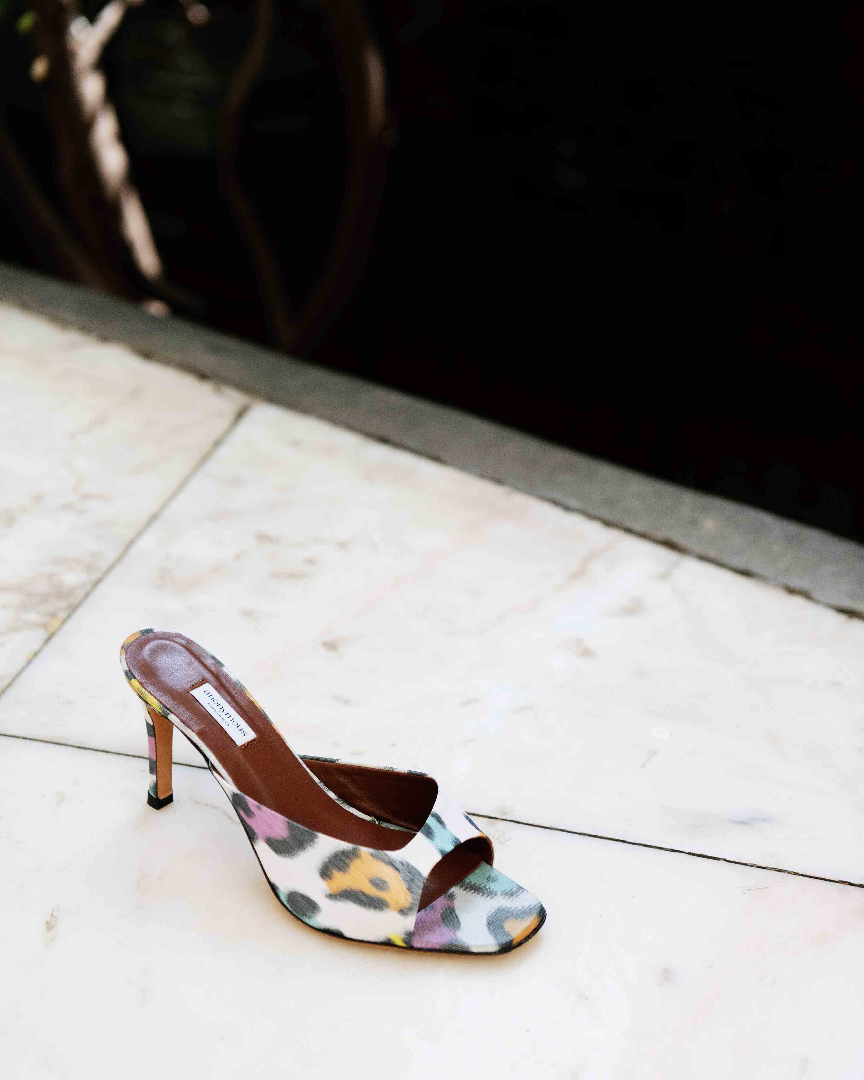 Multicolor leopard satin print