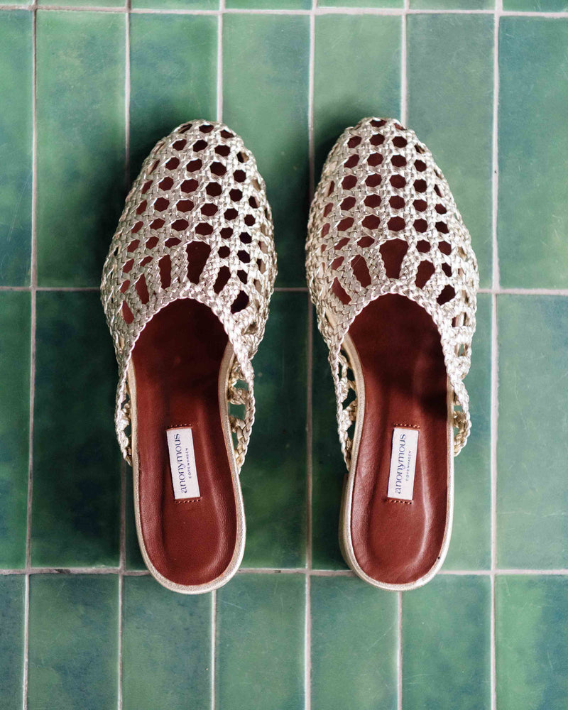 Hand-braided shoes