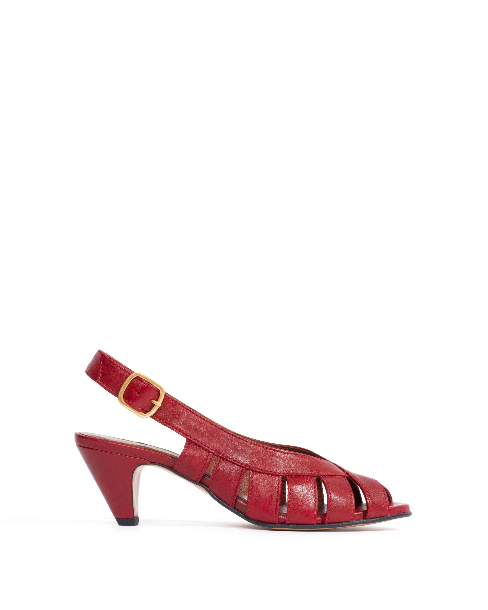 Sophie 50 stiletto Shiny lamb Pomegranate - Anonymous Copenhagen Shoes