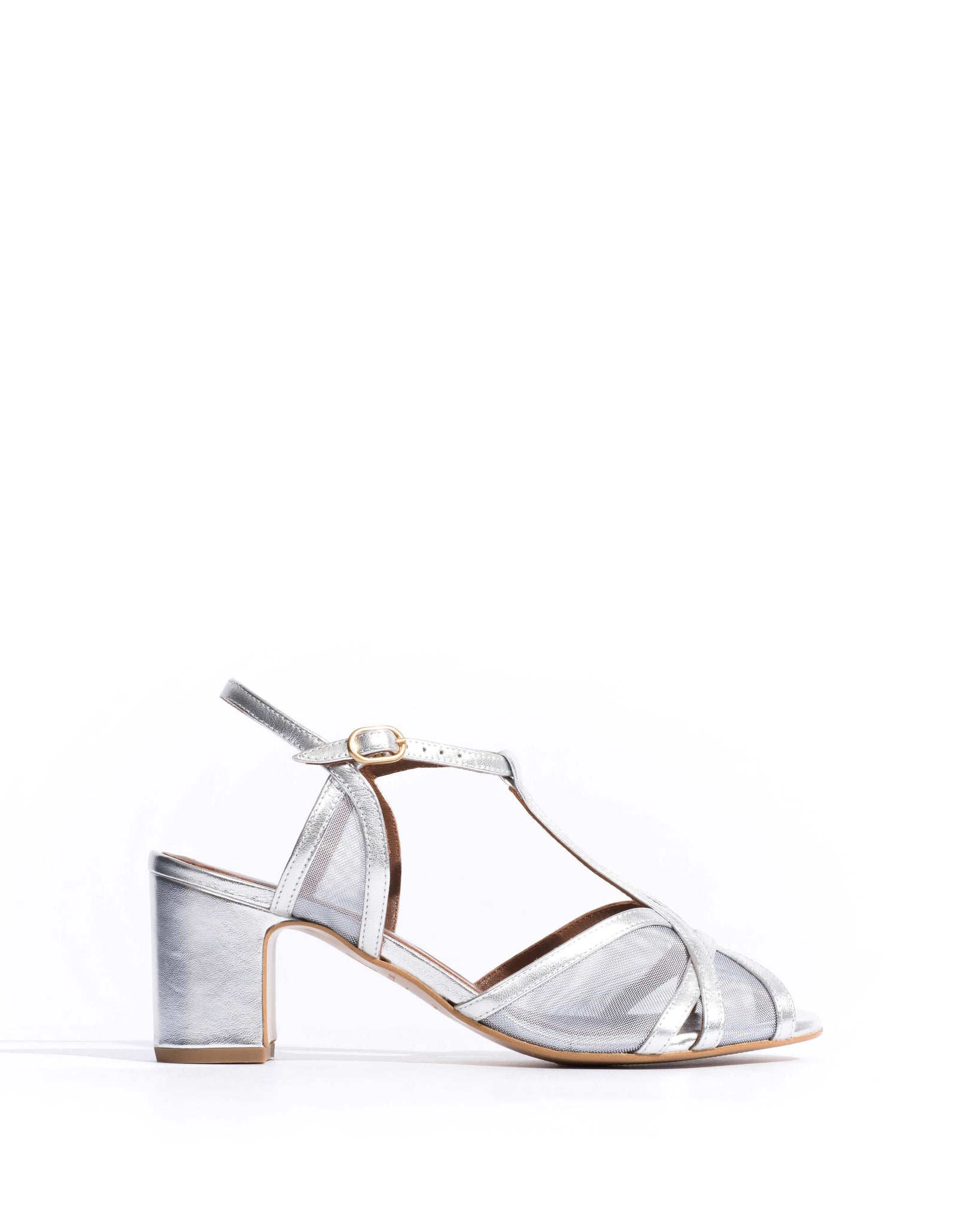 Therese 55 mesh Metallic goat & mesh Silver