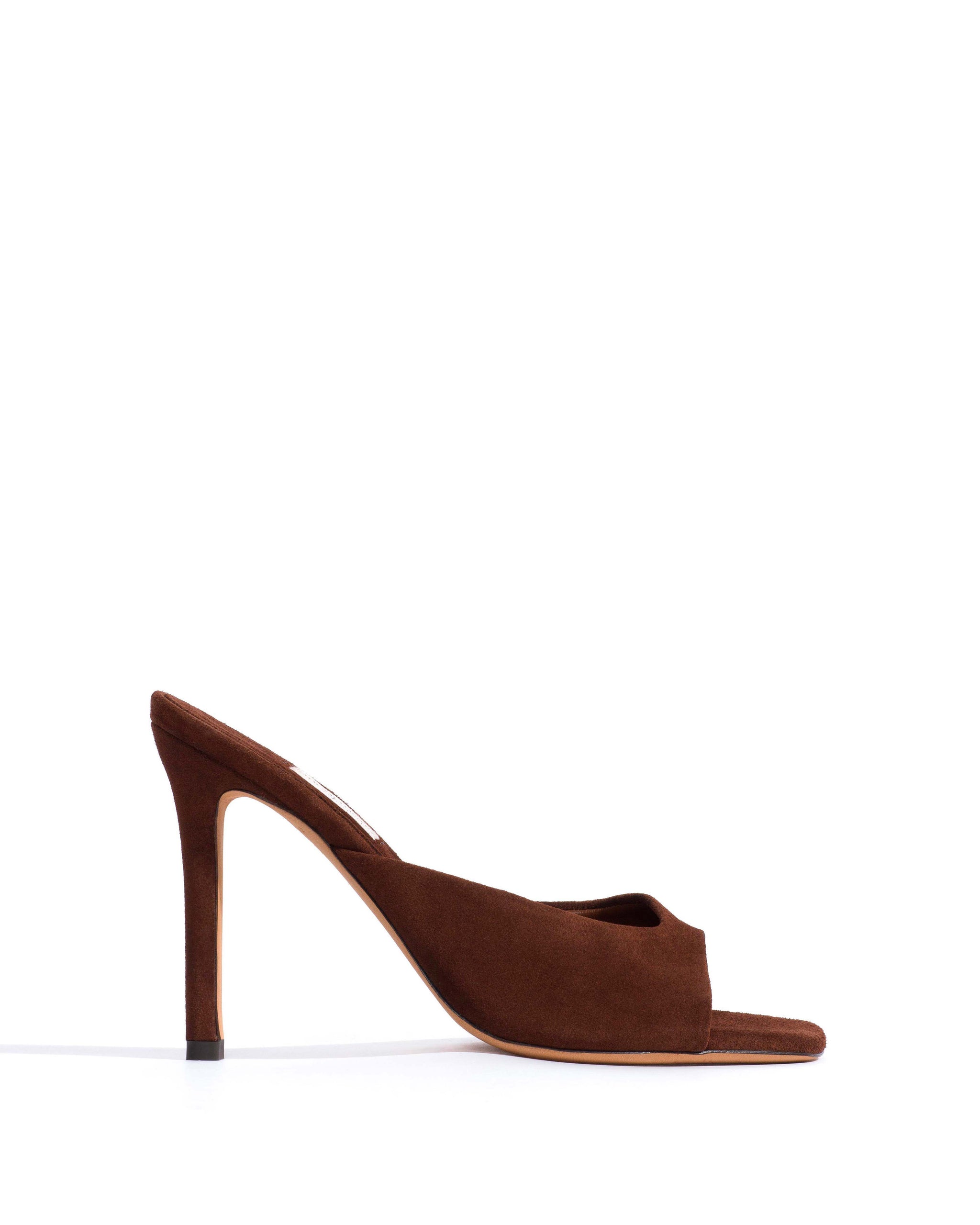 Mazy 100 Calf suede Chocolate - Anonymous Copenhagen Heels