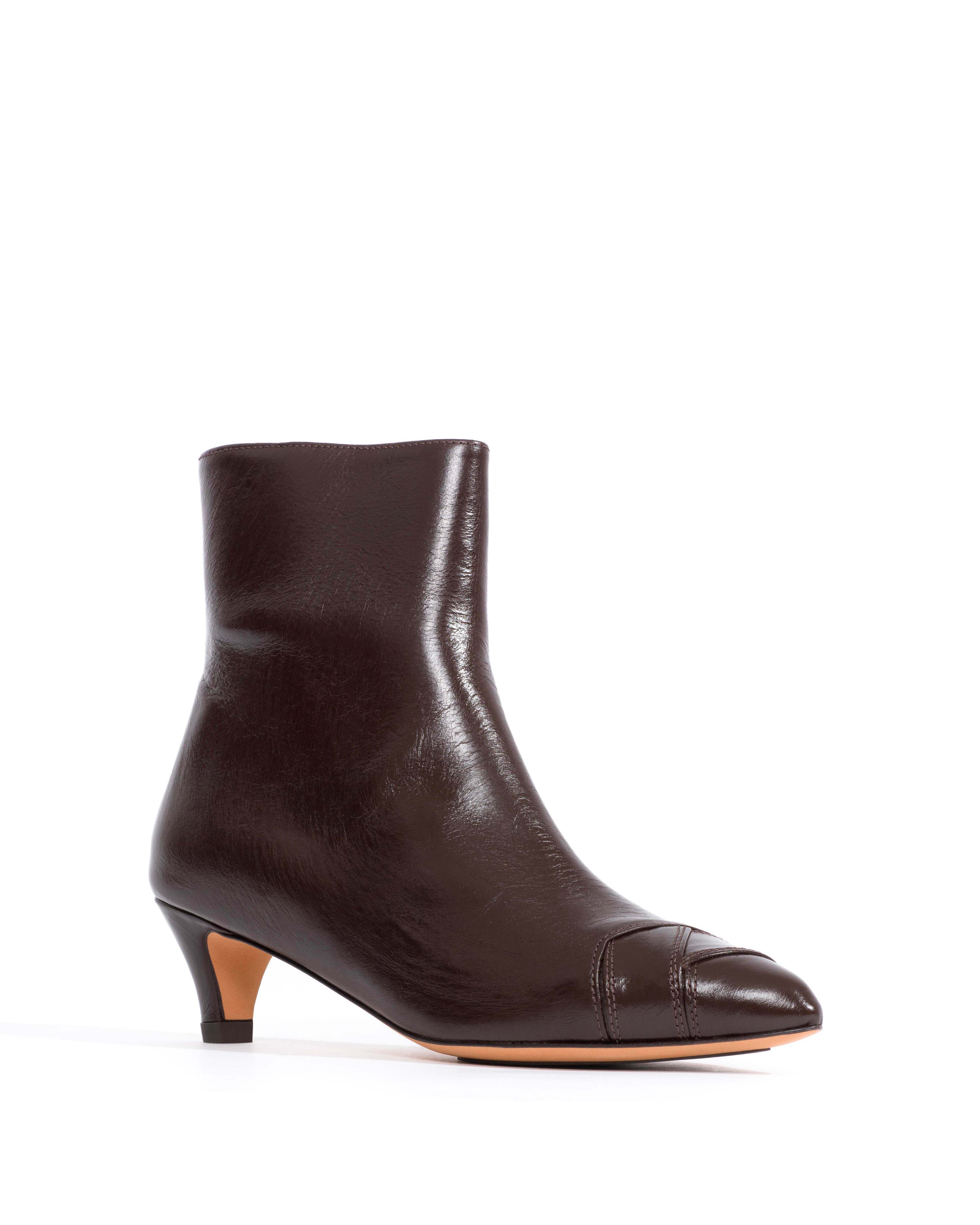 Avy 40 stiletto Crinkled soft calf Espresso brown